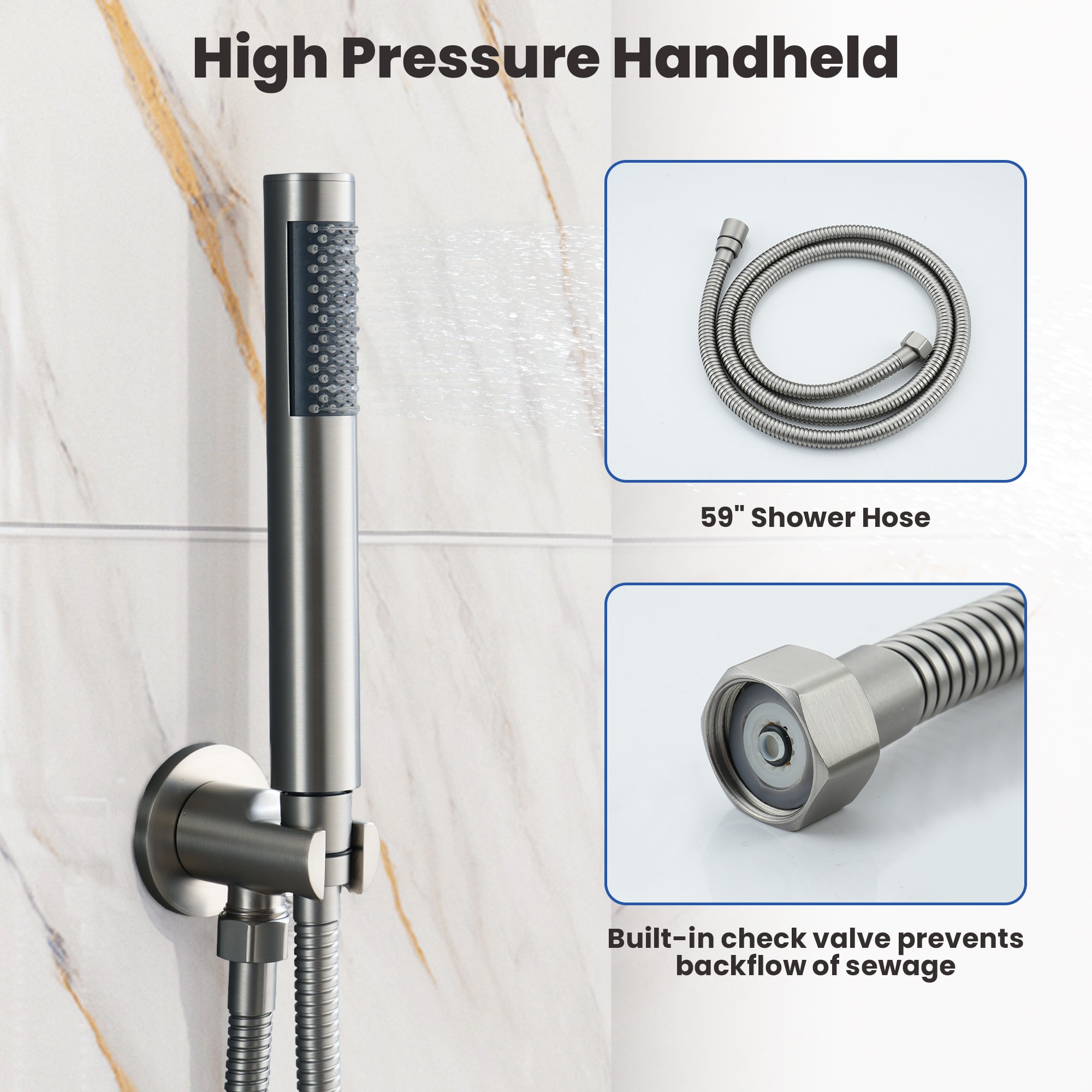 CASAINC OY-98A1203-CP Showerhead-Bar-Panels - View #7