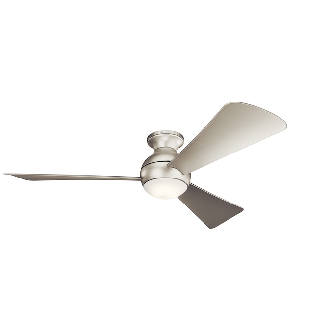 Kichler Sola 54 In Brushed Nickel, Battery Operated Ceiling Fan Lowe S