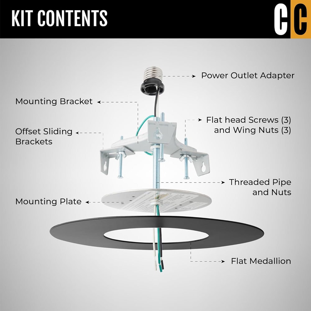 The Can Converter R56-RMF-MBK Recessed-Kits - View #2
