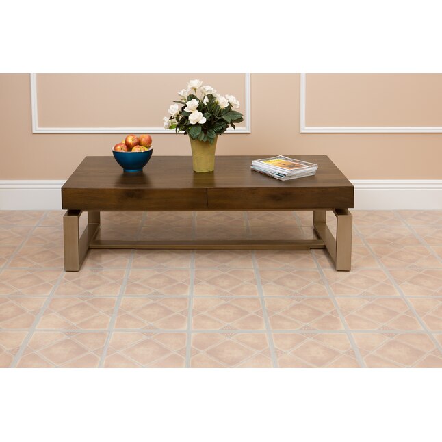 Achim Nexus Beige Clay Diamond with Accents 12-in x 12-in Peel and Stick Vinyl Tile Flooring (20-sq ft) Achim Nexus Beige Clay Diamond with Accents 12-in x 12-in Peel and Stick Vinyl Tile Flooring (20-sq ft)