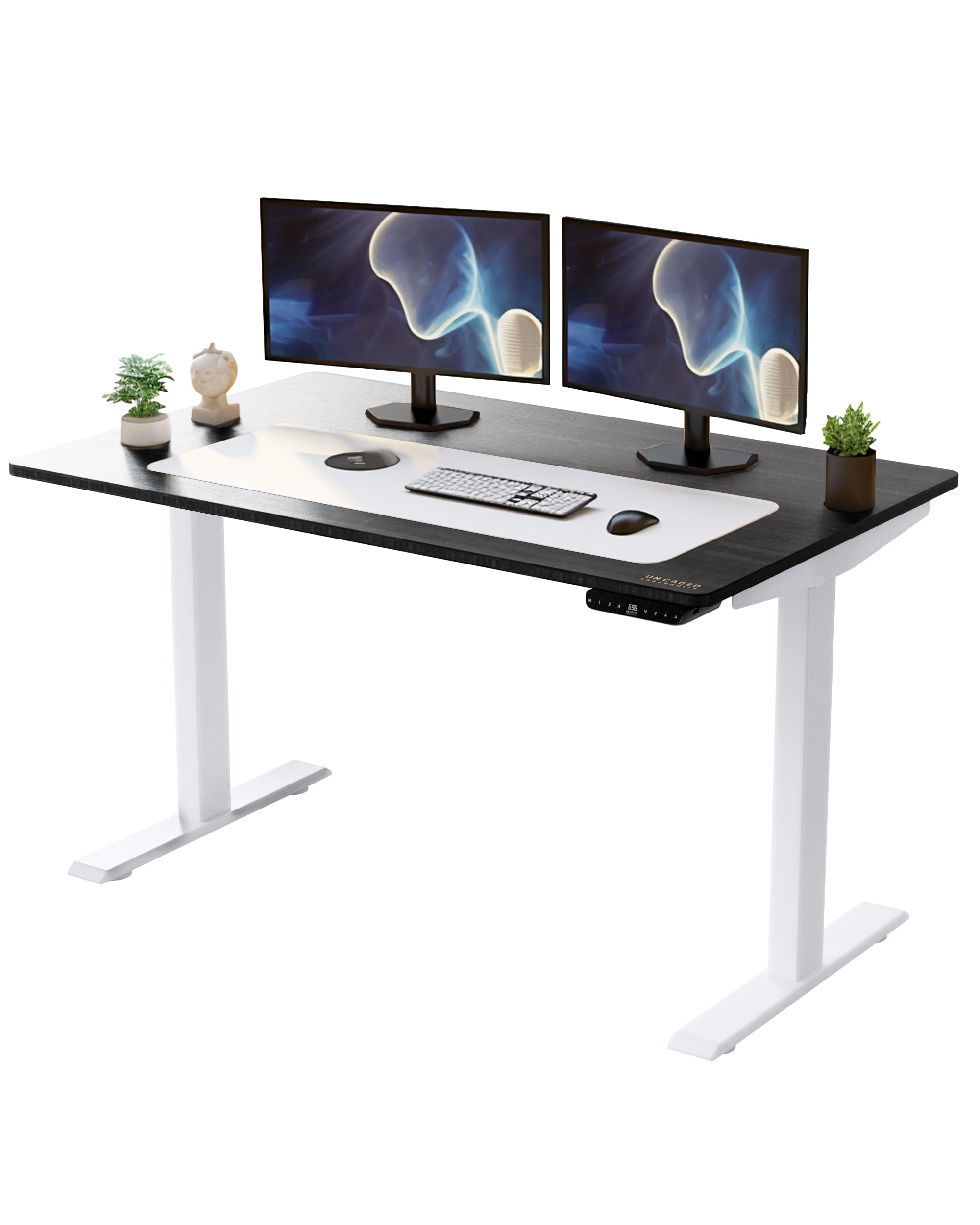 Uncaged Ergonomics RUWBKMDF48 48-in White Modern/Contemporary Standing desk