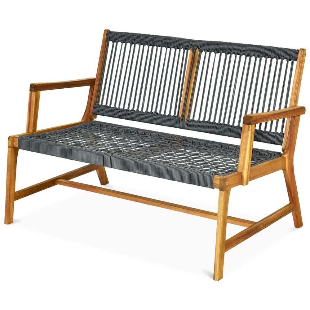 Foldable Garden Bench 120 cm Solid Acacia Wood Outdoor Patio Furniture Seating 