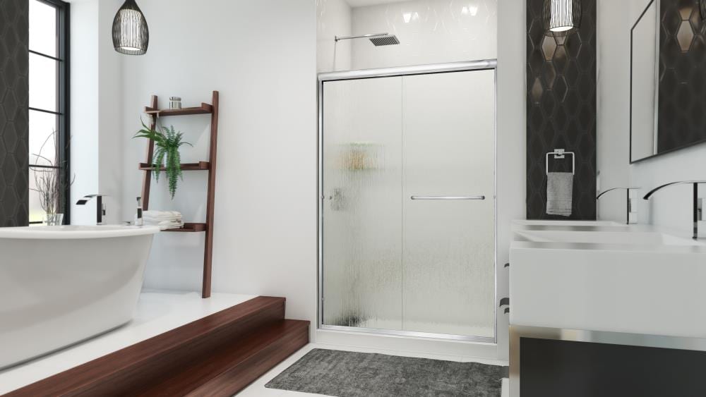 Arizona Shower Door Euro Polished Chrome 46-in to 48-in x 76.375-in ...