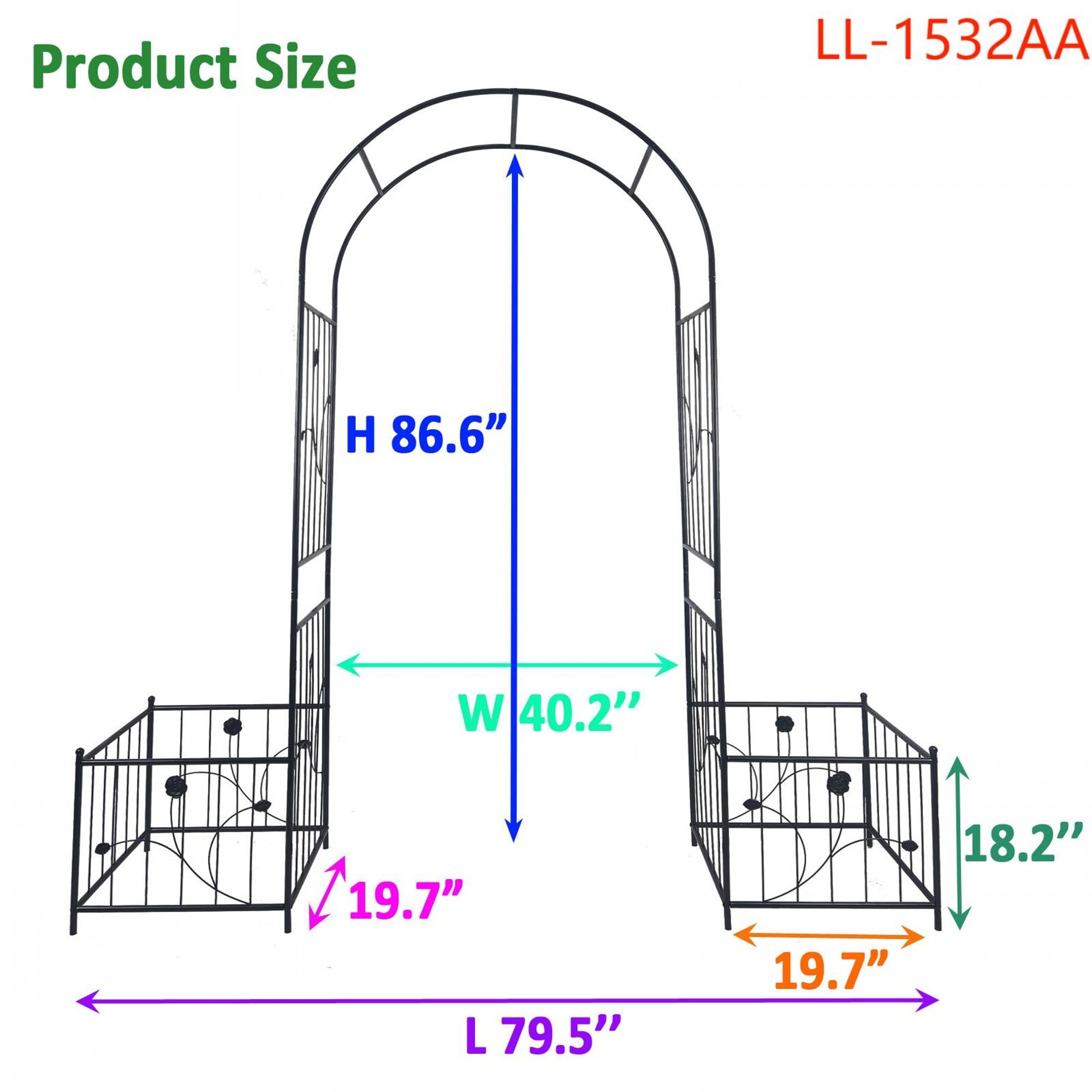 Yiekholo LL-1532AA Garden-Trellis - View #4