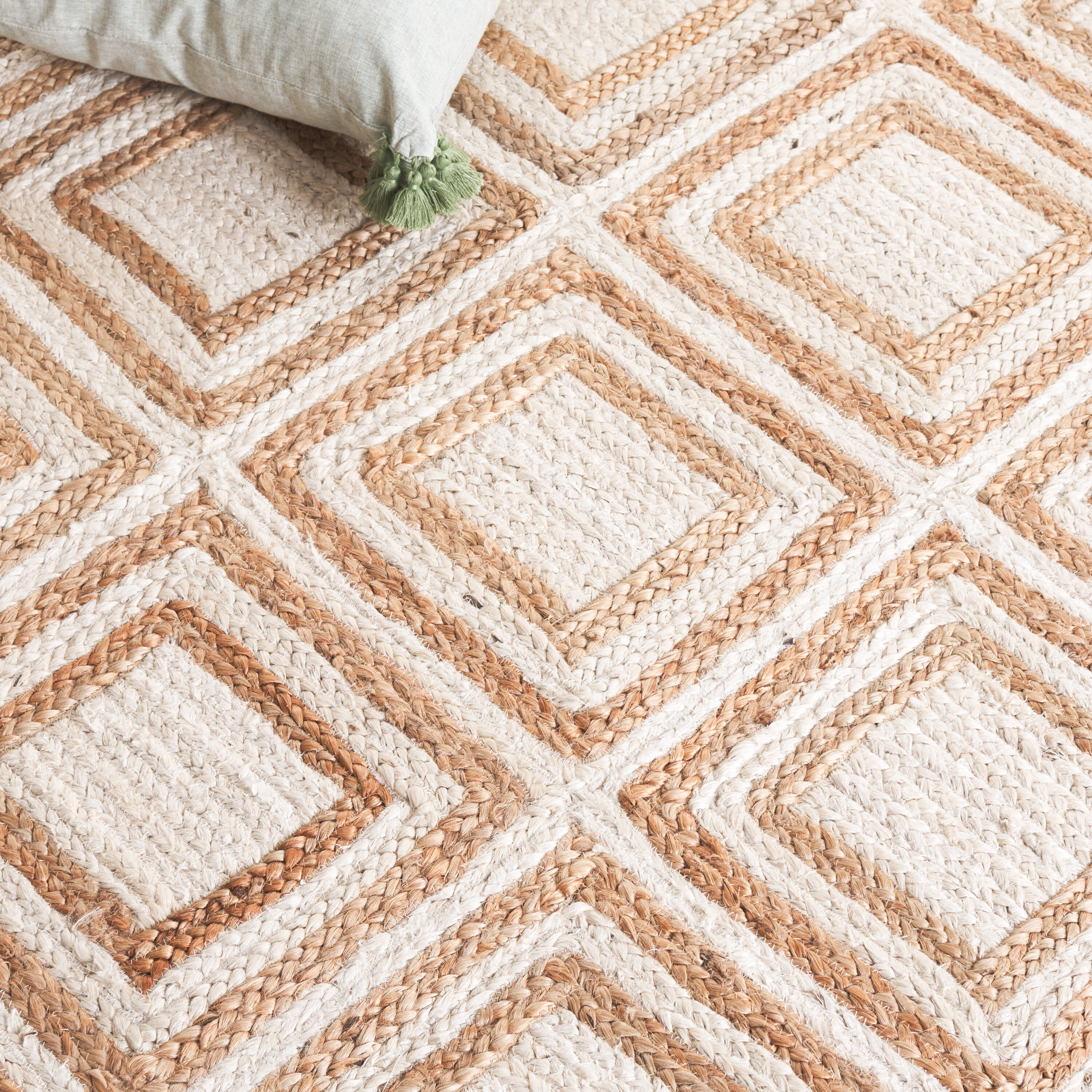 Safavieh Cape Cod Attle 3-ft x 5-ft Jute Natural/Ivory Rectangular ...