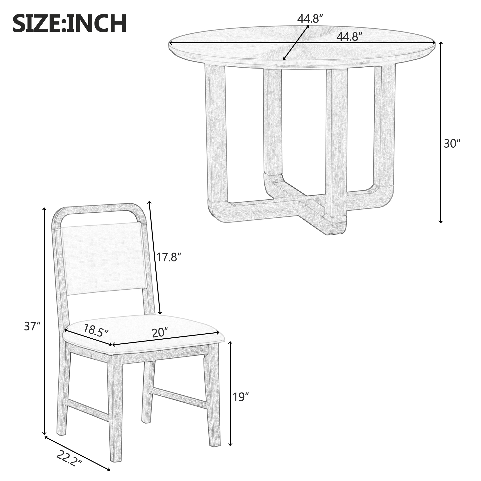 Qualler FSUDTM026D Dining-Sets - View #8
