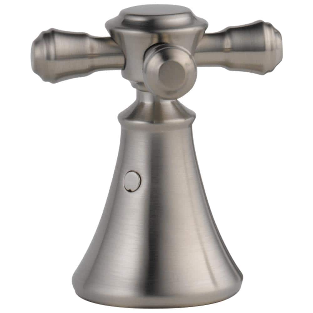 Delta H295SS Stainless 2 -Handle Cross Bathroom Sink Faucet Handle 2 -Pack