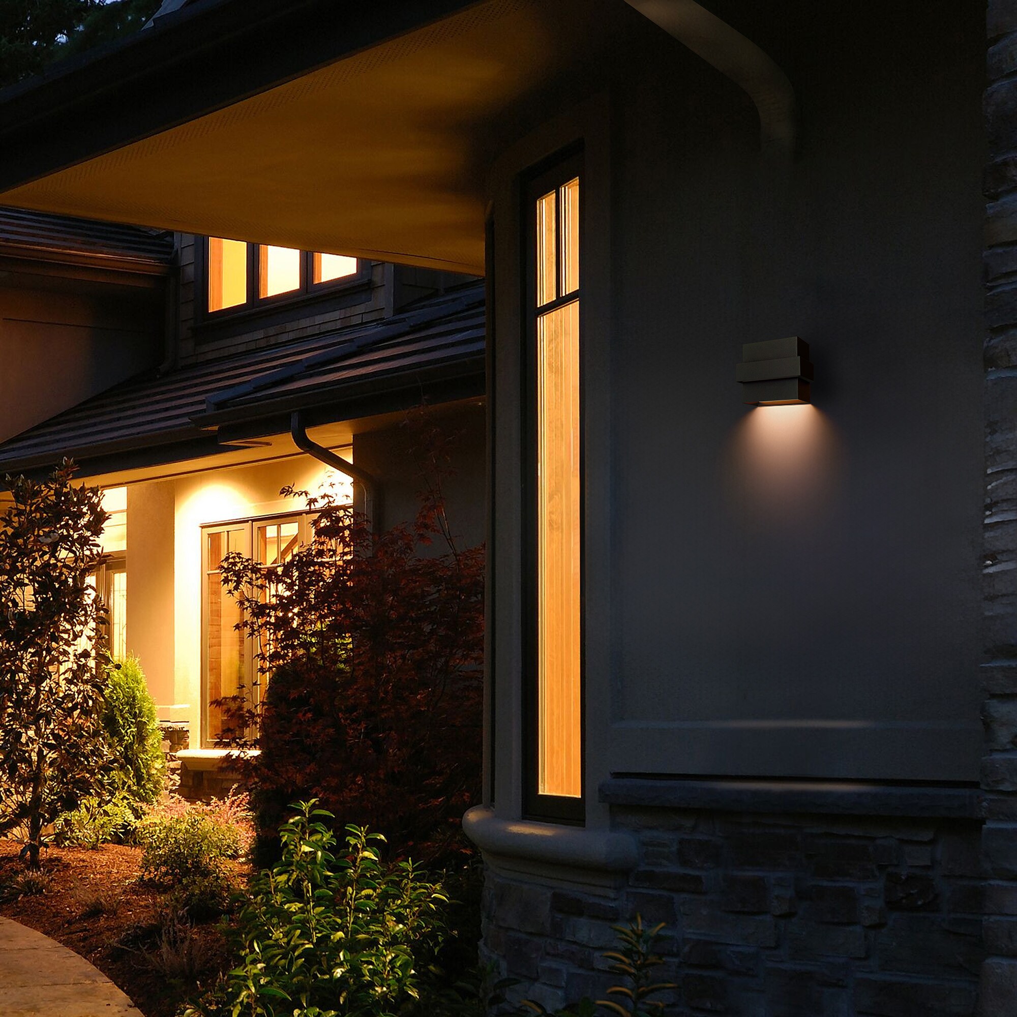 Alteck AW0027-3CCT-W-BK Outdoor-Wall-Lighting - View #6