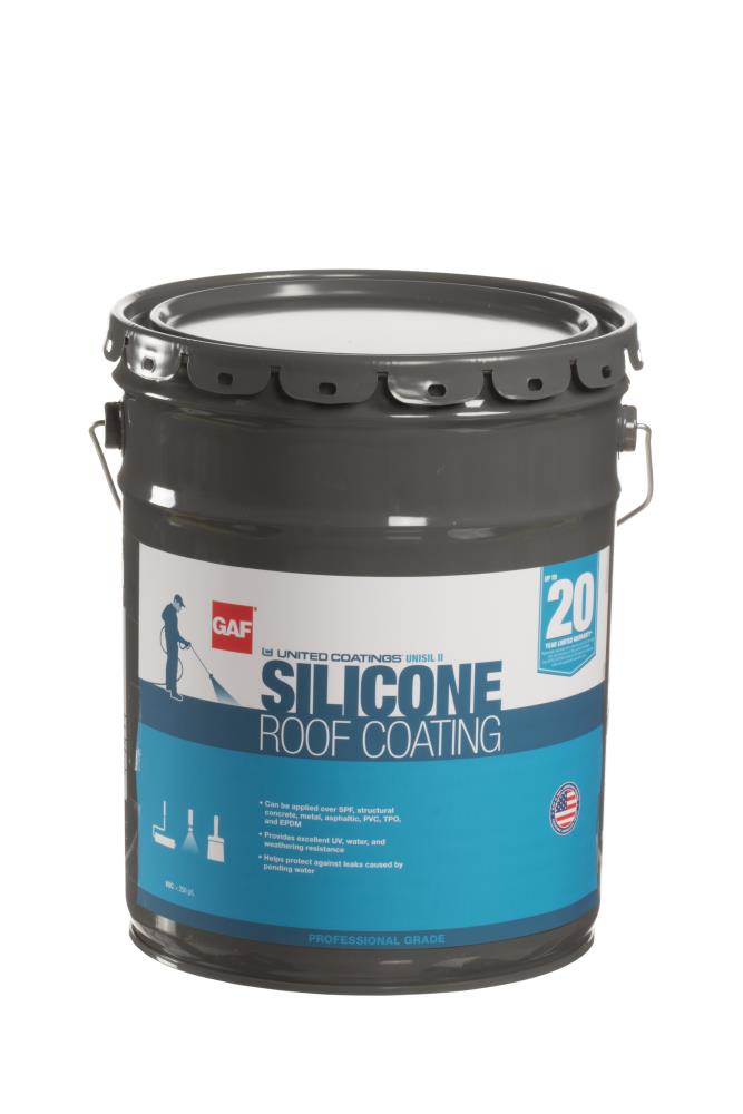 GAF Coatings 5-Gallon Silicone Reflective Roof Coating (20-Year Limited Warranty)