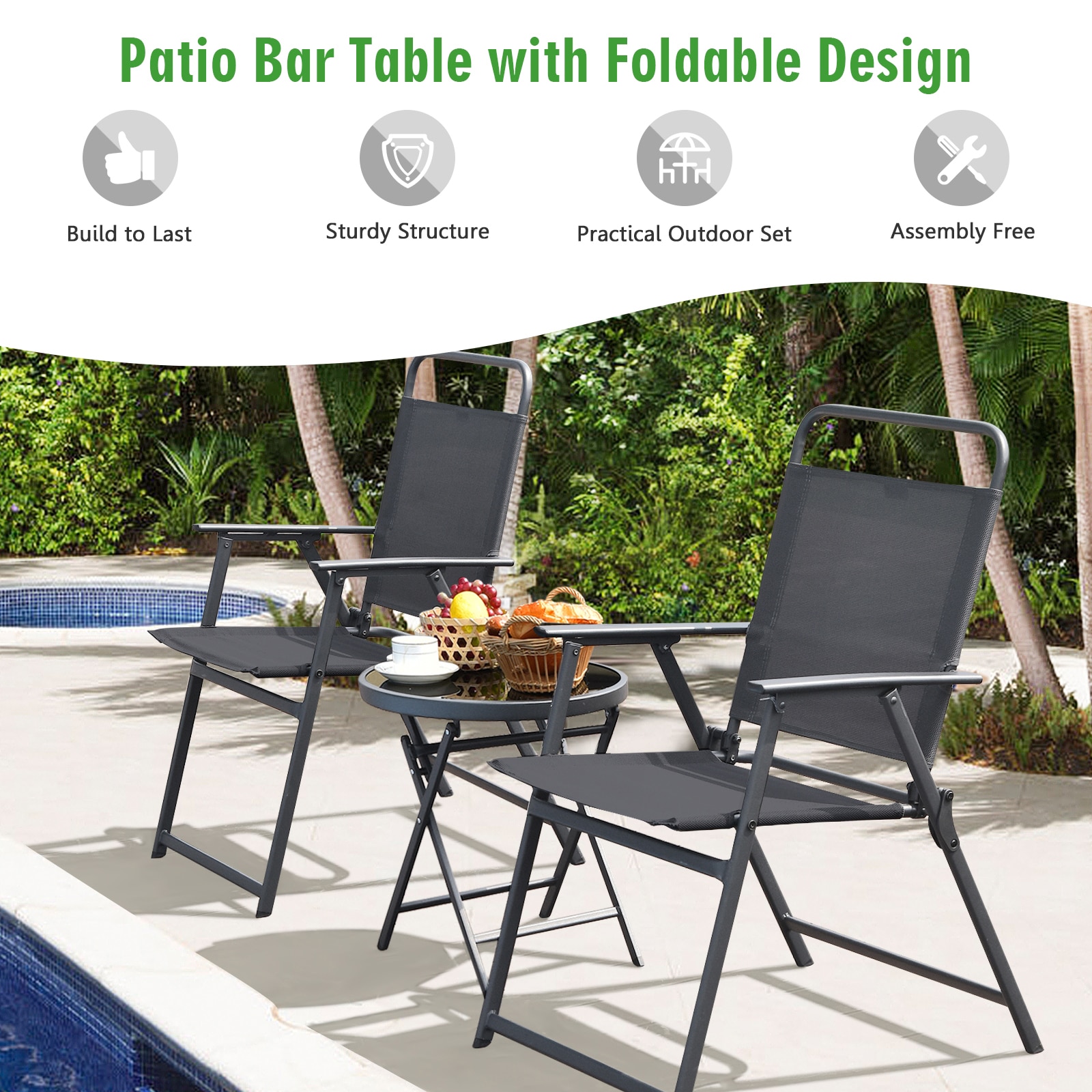 WELLFOR TDGN10092GR Patio-Conversation-Sets - View #7