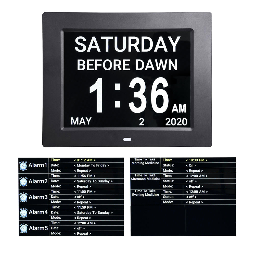 Yescom 06CLK001-8IN-06-LO Indoor-Outdoor-Clocks - View #3