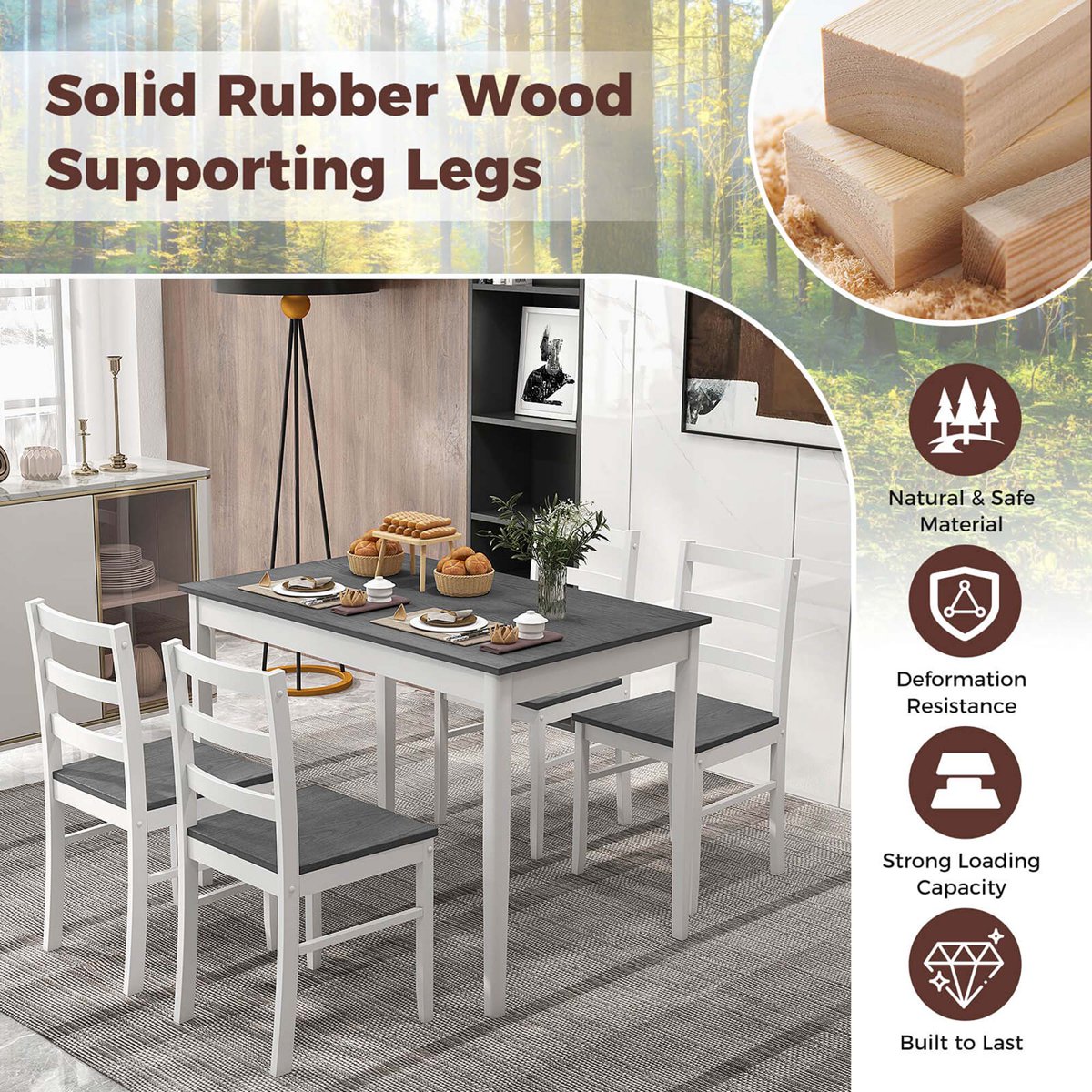 Costway HCST01880 Dining-Sets - View #6