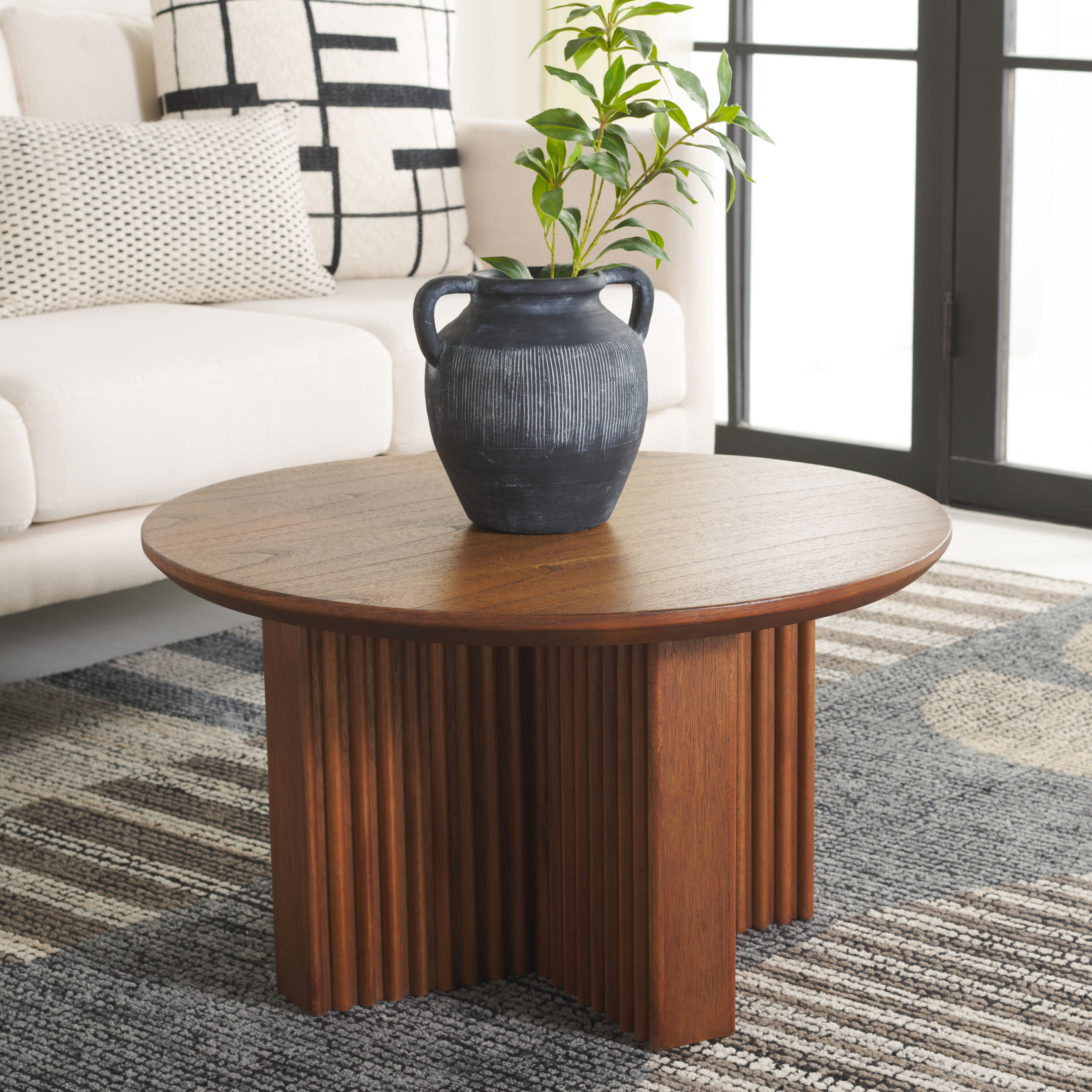 Safavieh COF6608A Nc Coating Wood Modern Coffee Table