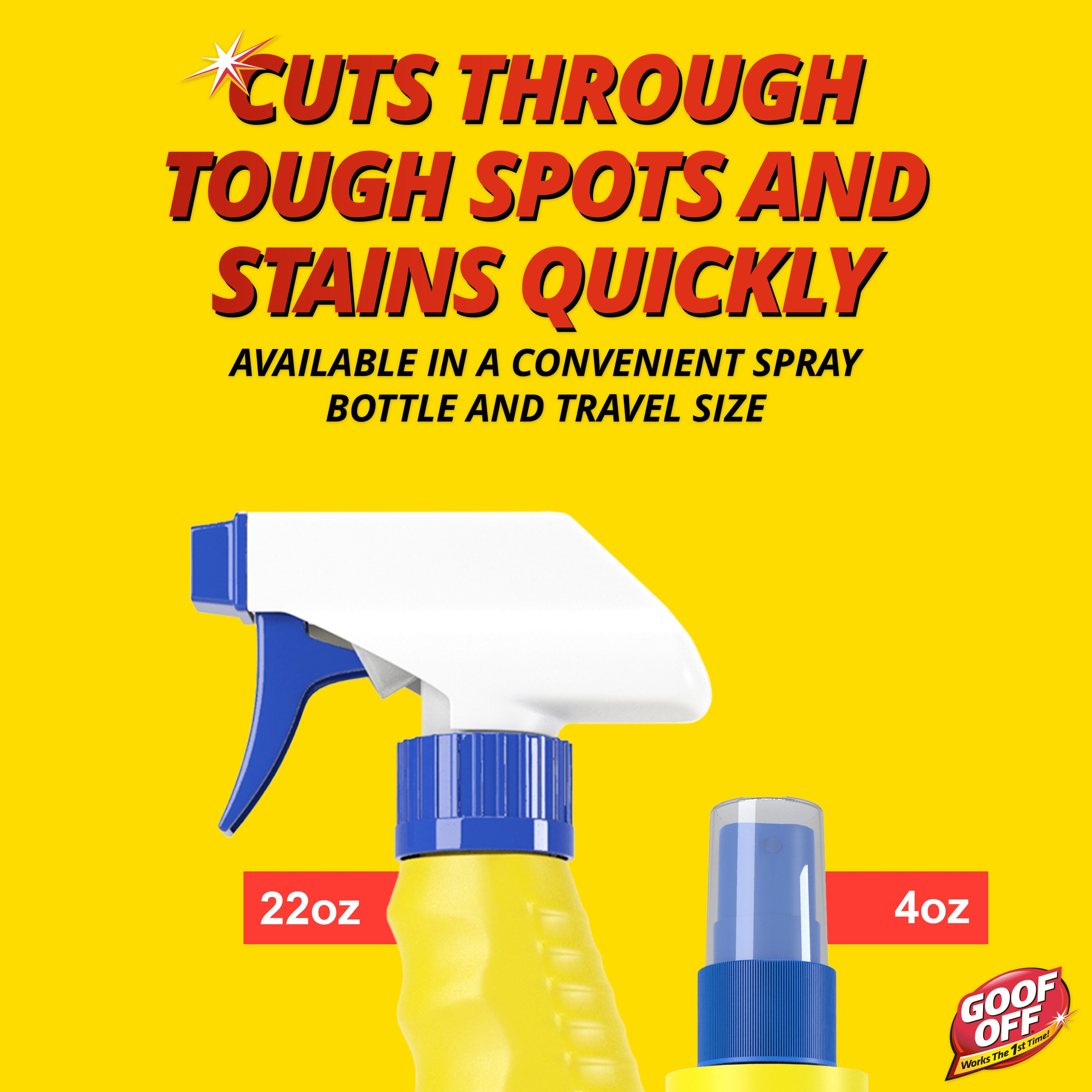 Goof Off Heavy Duty Spot Remover and Degreaser - Shop Adhesives & Tape at  H-E-B