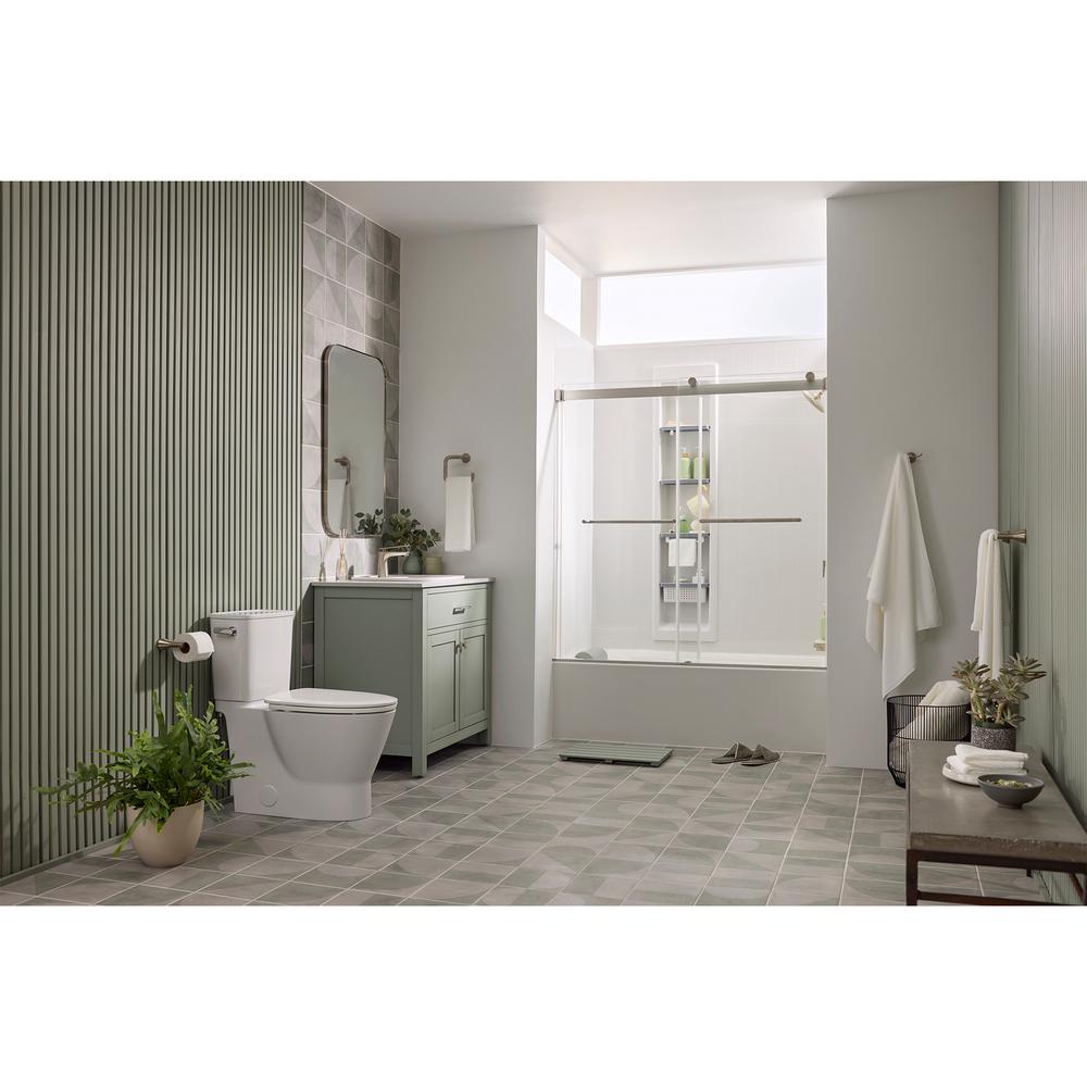 American Standard Aspirations 36-in x 60-in White Acrylic Rectangle Alcove Soaking Bathtub ( Right Drain )
