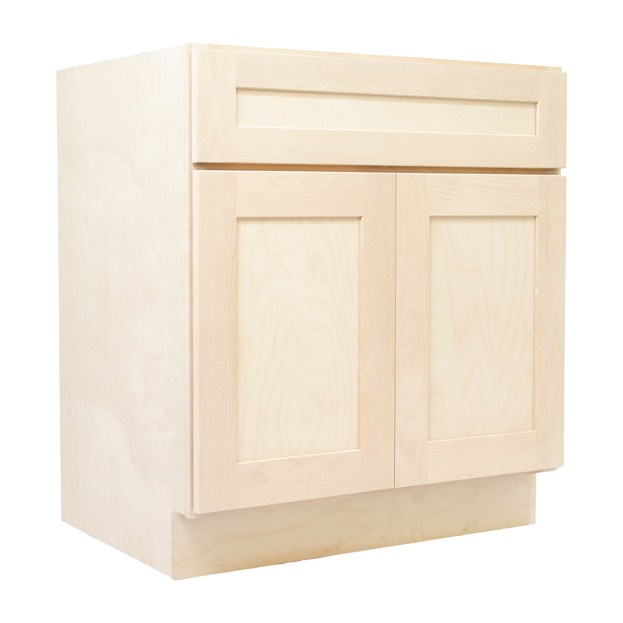 Design House 24-in W x 34.5-in H x 12-in D Brown Unfinished Birch Sink Base Ready to Assemble (RTA) Cabinet Recessed Panel Shaker