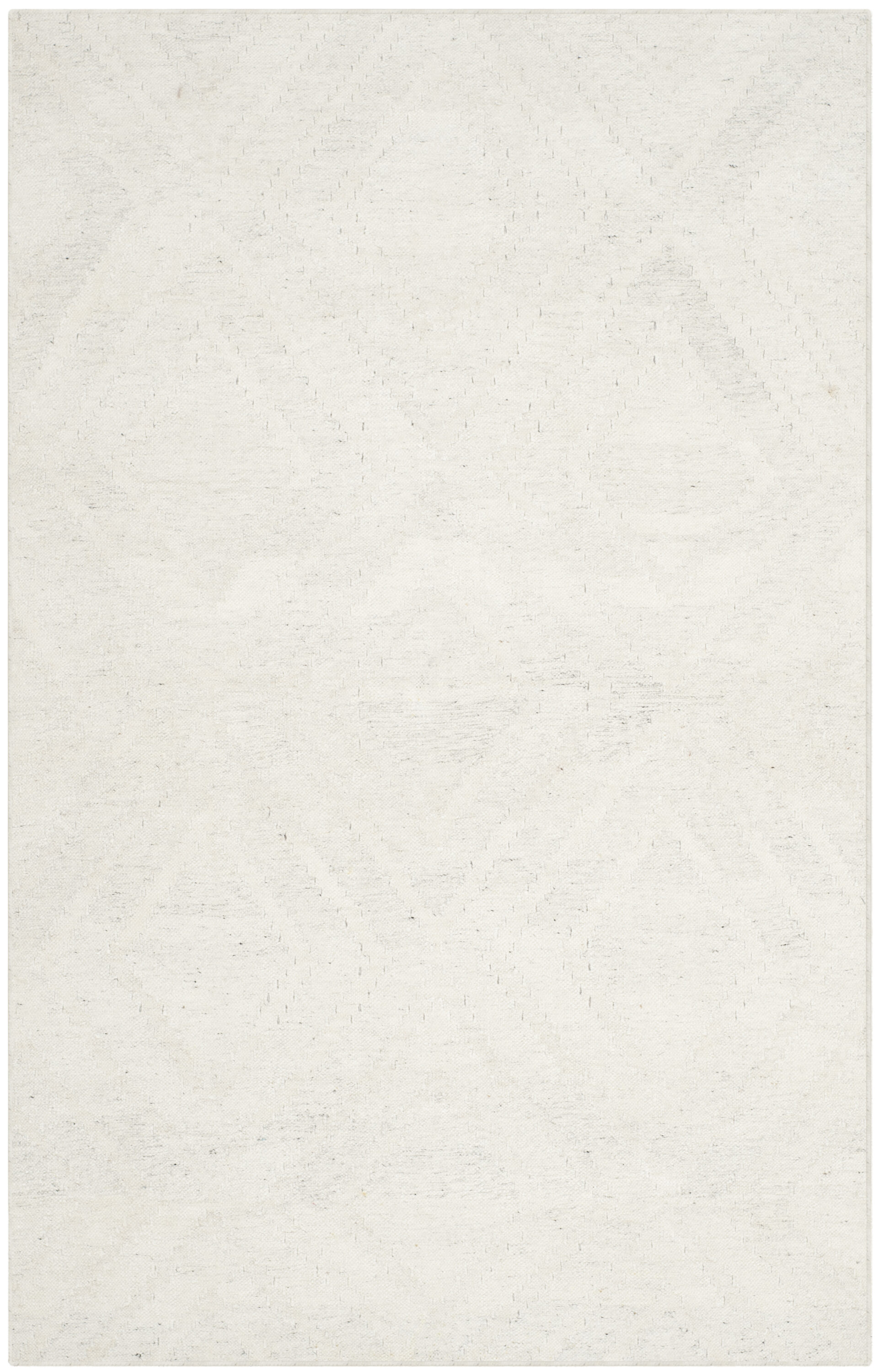 Ivory Kilim Handwoven Wool and Viscose 4' x 6' Area Rug