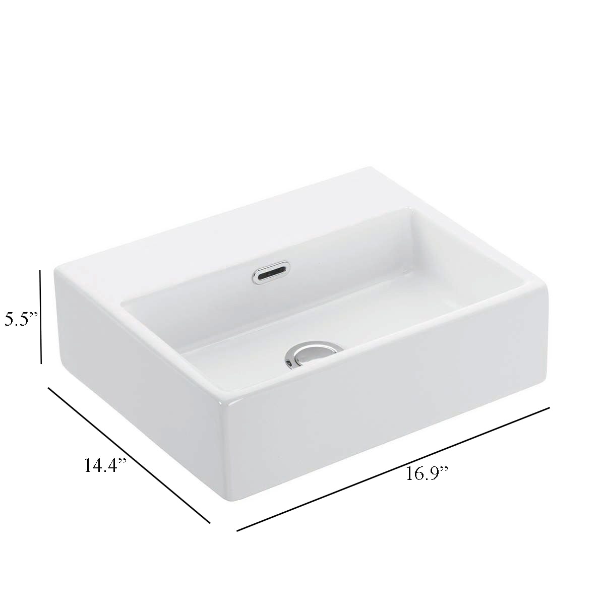 WS Bath Collections QUATTRO 40.00 Bath-Sink - View #7