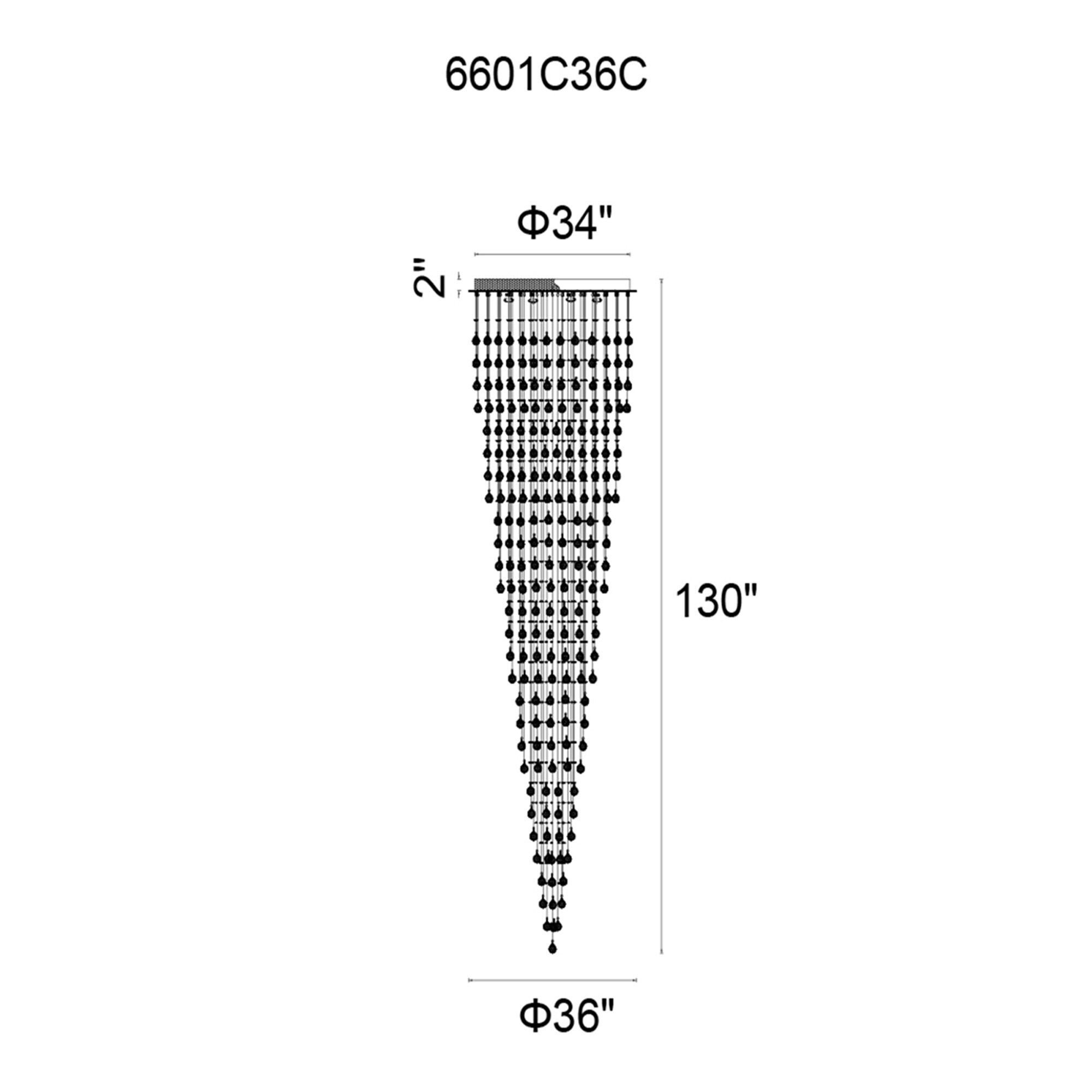 CWI Lighting 6601C36C flushmounts - View #3