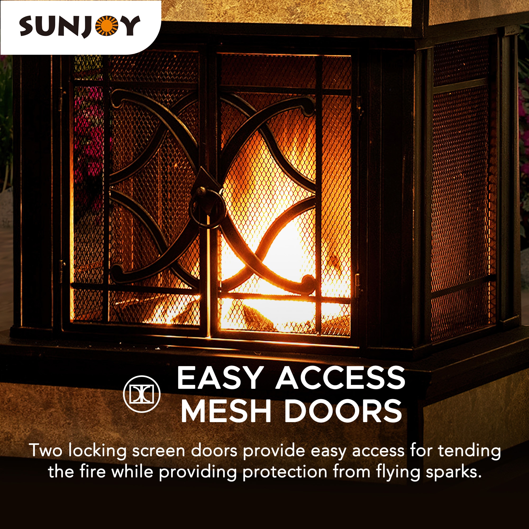 Sunjoy 168813 Outdoor-Wood-Burning-Fireplaces - View #6