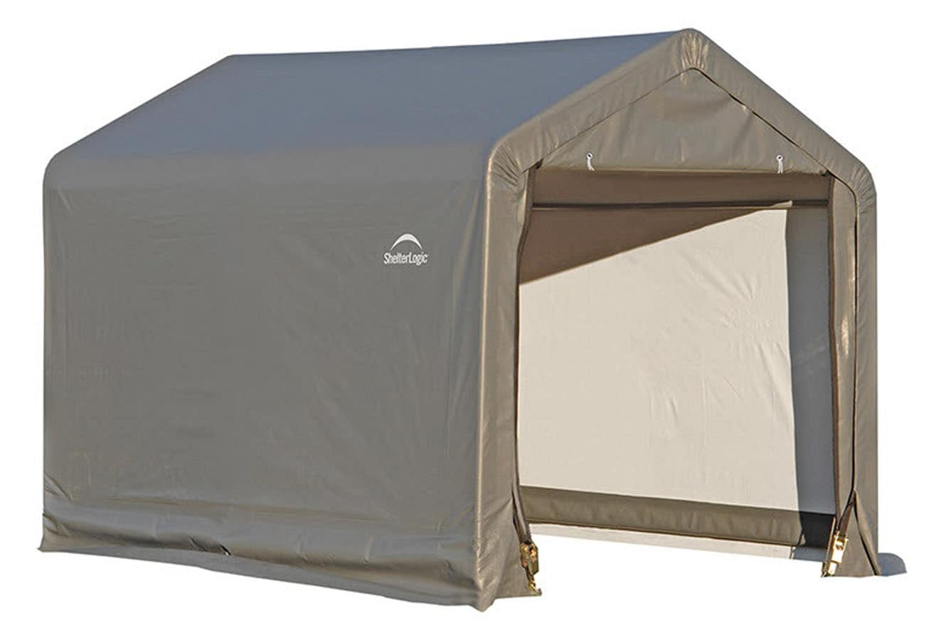 ShelterLogic 70465 Gray Hdpe Outdoor Storage Shed (Common: 72-in x 72-in; Interior Dimensions: 72-in x 72-in)