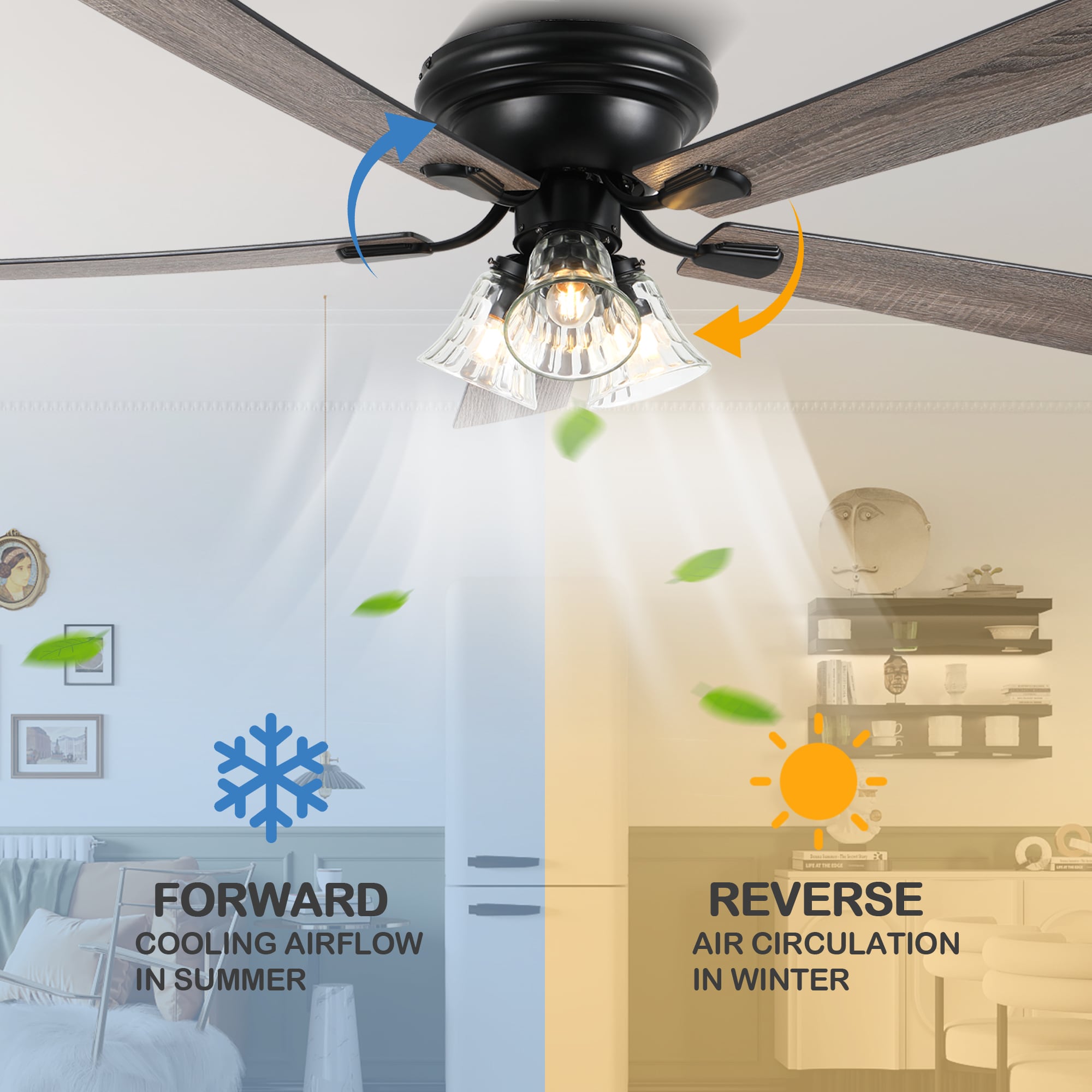 Oaks Decor DC5215-GED Ceiling-Fans - View #12
