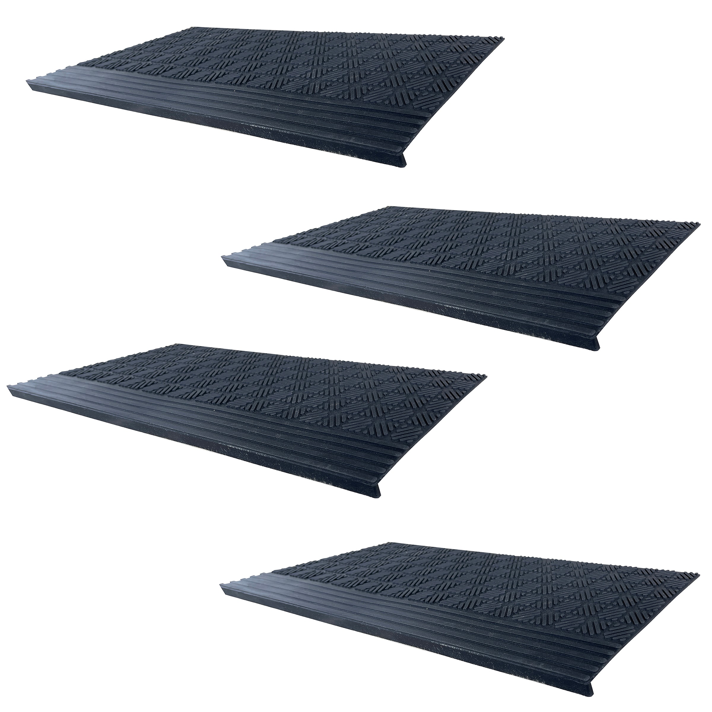 AmeriHome STMSQN10304 Black Rubber Rectangular Indoor or outdoor Utility mat