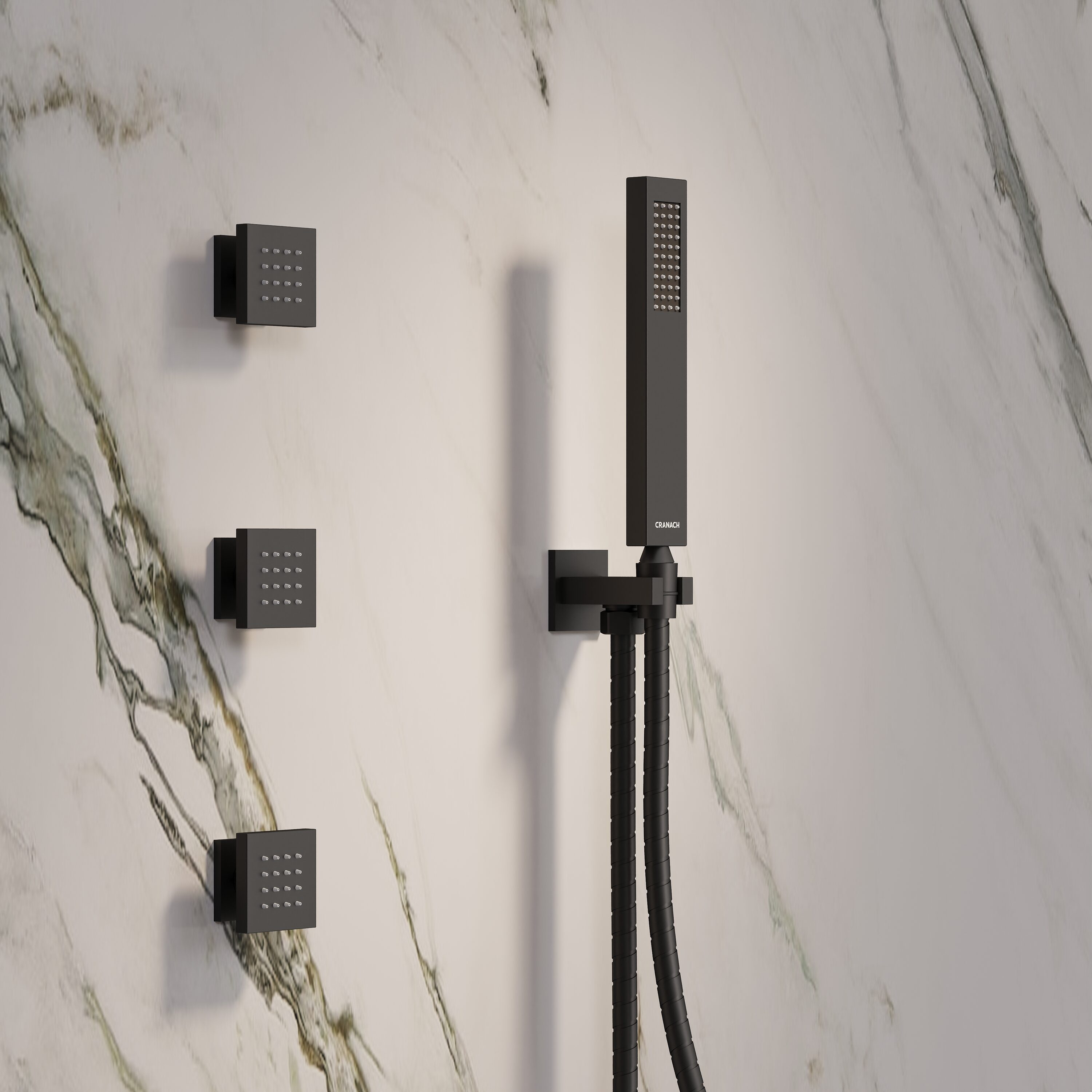 CRANACH C00.SW01.MB Showerhead-Bar-Panels - View #3
