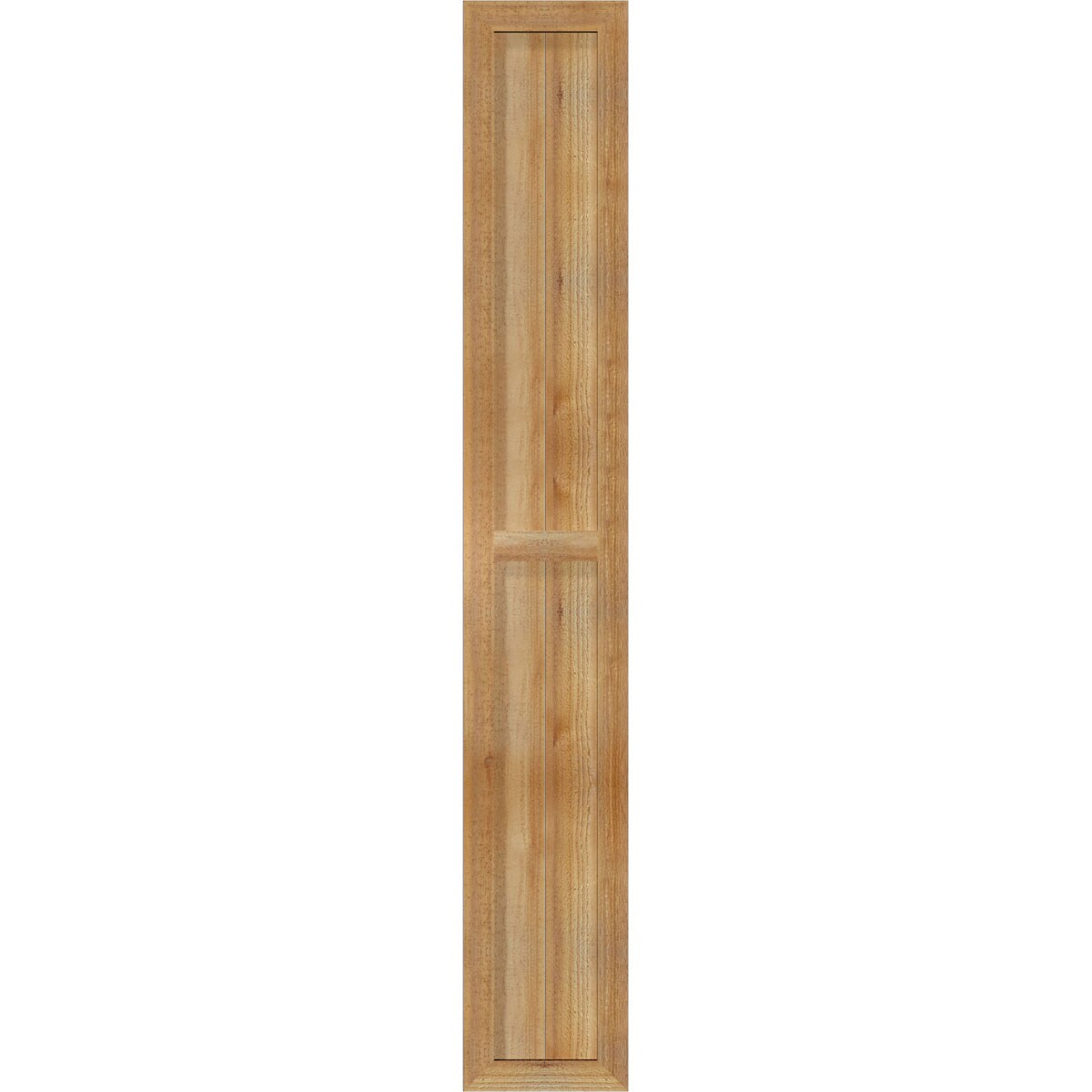 Ekena Millwork RBF06S11X071RWR 10.75-in W x 71-in H Unfinished Paintable/Stainable Board and batten Framed Wood Exterior Shutters ( 2 -Pack )