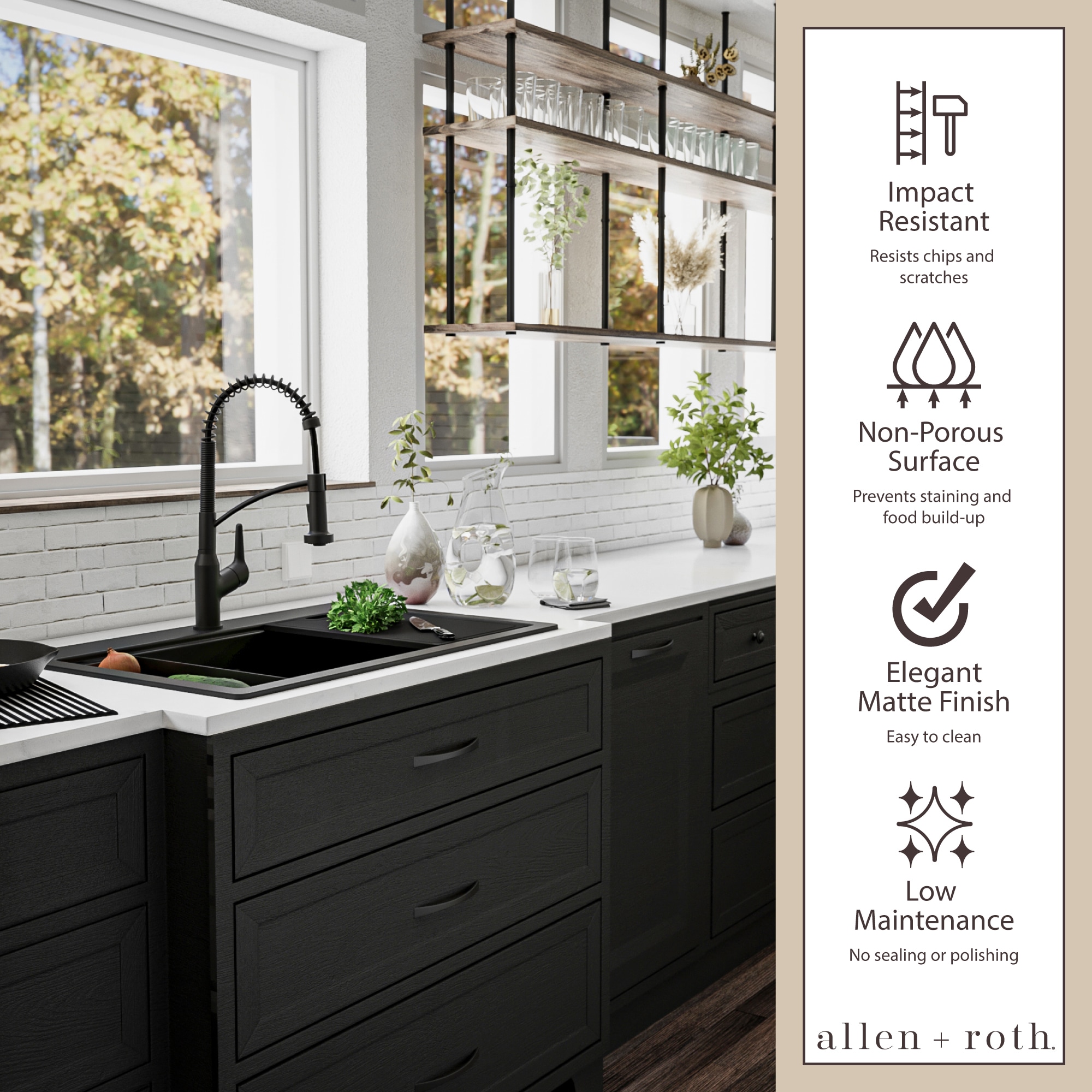 allen + roth PLLQTWS880BLKIT Kitchen-Sinks - View #6
