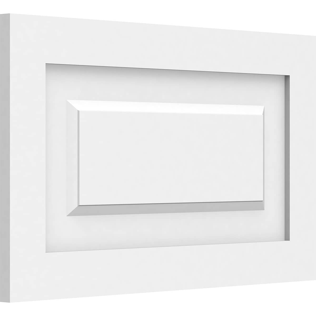Ekena Millwork WALP20X12X062HAR 20-in x 12-in Smooth Paintable/Stainable White PVC Fretwork Wall Panel (
