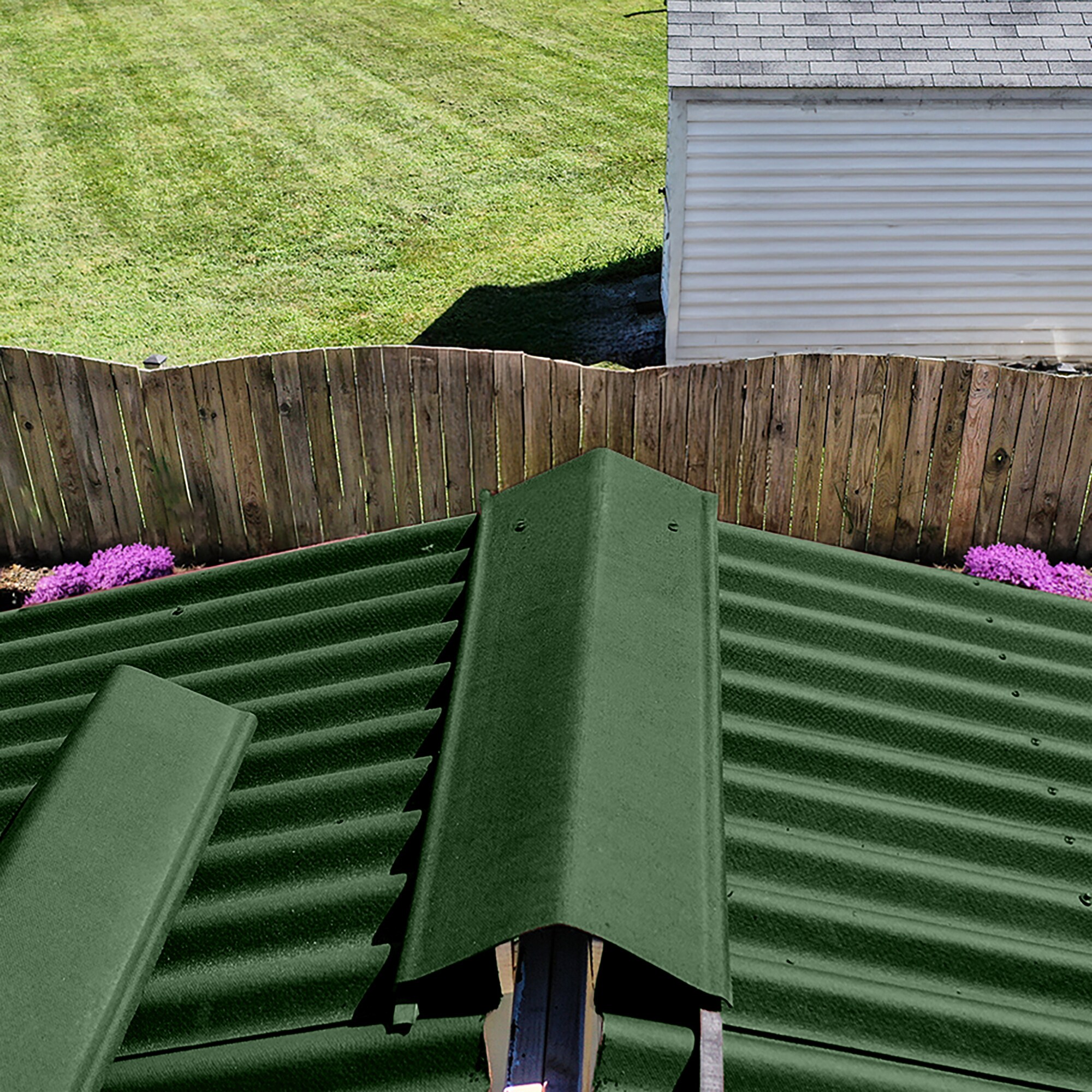 Ondura Premium Series 16-in x 39.5-in Cellulose fiber/asphalt Roof ...