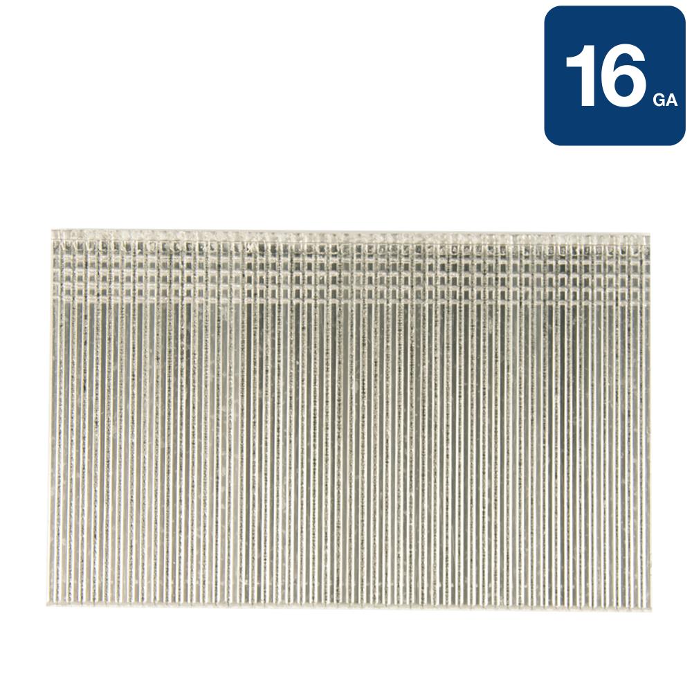 Paslode 1-1/4-in 16-Gauge Straight Galvanized Collated Finish Nails  (2000-Per Box) in the Brads & Finish Nails department at Lowes.com
