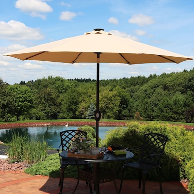 Sunnydaze 9-Foot Solar Powered Sunbrella Market Umbrella Sunnydaze 9-Foot Solar Powered Sunbrella Market Umbrella