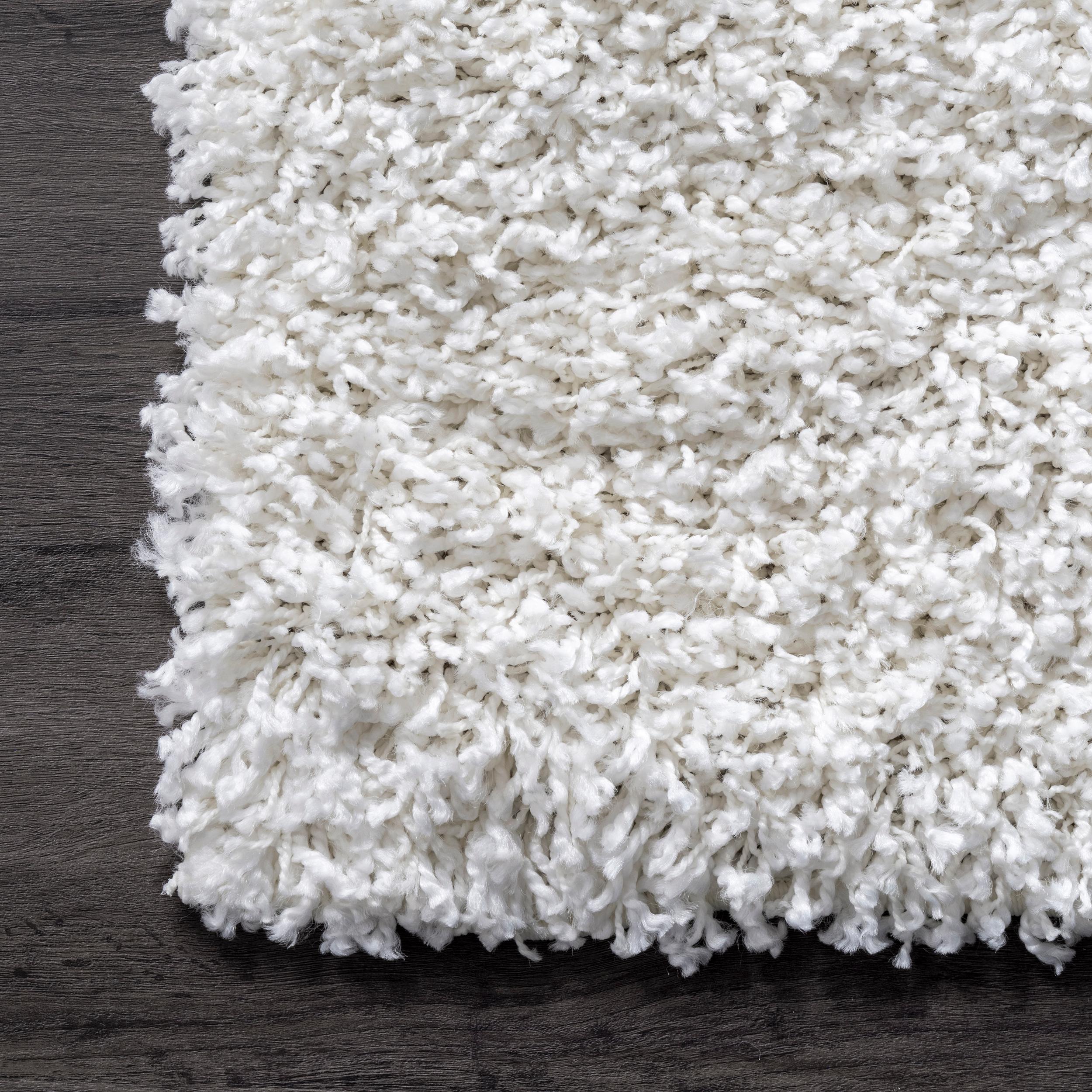 nuLOOM Marleen 10 x 13 White Indoor Solid Area Rug in the Rugs