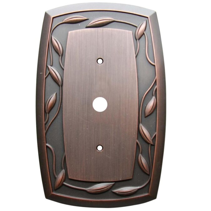 Allen Roth Eastview 1 Gang Coaxial Dark Oil Rubbed Bronze Wall Plate In The Plates Department At Com - Oil Rubbed Bronze Cable Wall Plate Allen Roth Eastview 1 Gang Coaxial Dark Oil Rubbed Bronze Wall Plate In The Plates Department At Com - Oil Rubbed Bronze Cable Wall Plate