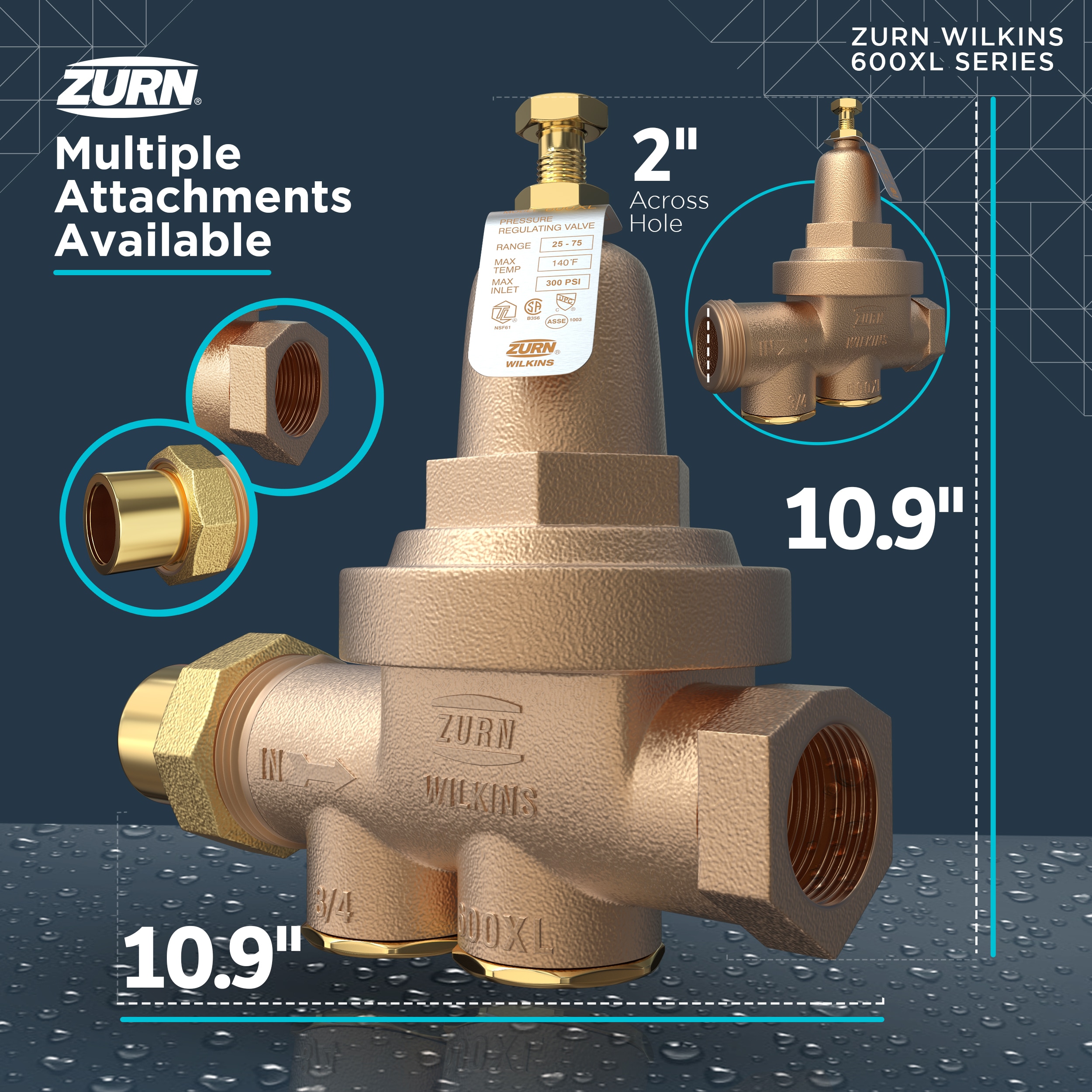 Zurn Wilkins 2-600XLHR Pressure-Relief-Valves-Regulators - View #9