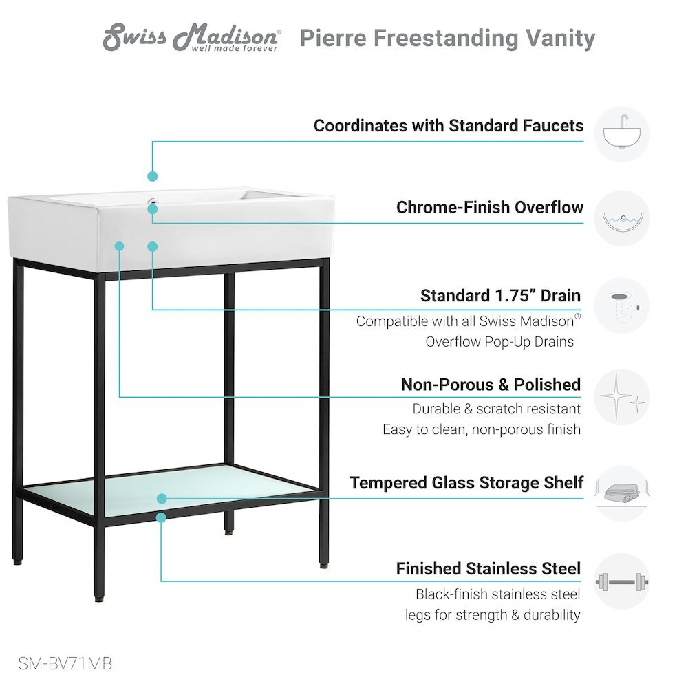 Swiss Madison SM-5-BV71MB Bath-Vanity-Combo - View #2