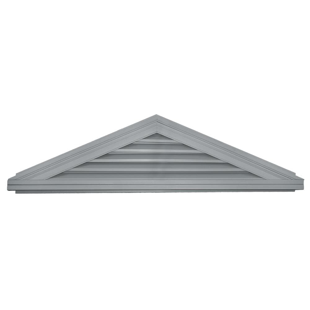 Builders Edge 120140505030 70-in x 16-in Paintable Triangle Vinyl Gable Louver Vent