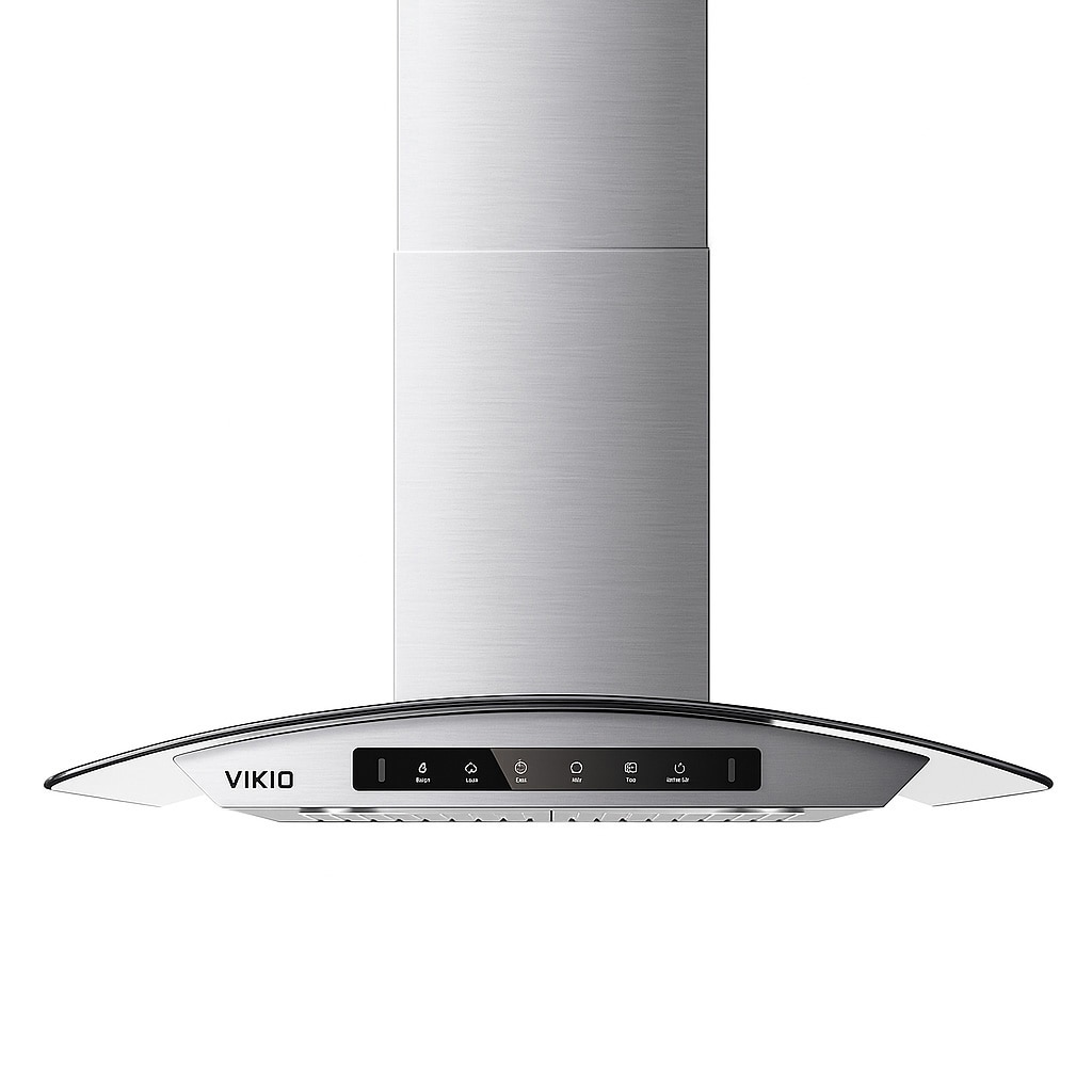 VIKIO PA0330A 30 inch Ducted 850-CFM Glass Wall-Mounted Range Hood