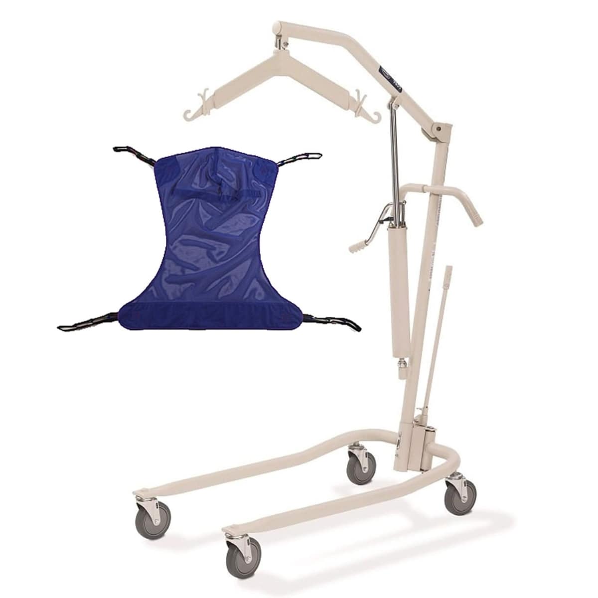 Hydraulic Patient Lift with R110 Medium Mesh Sling 450 lb Capacity