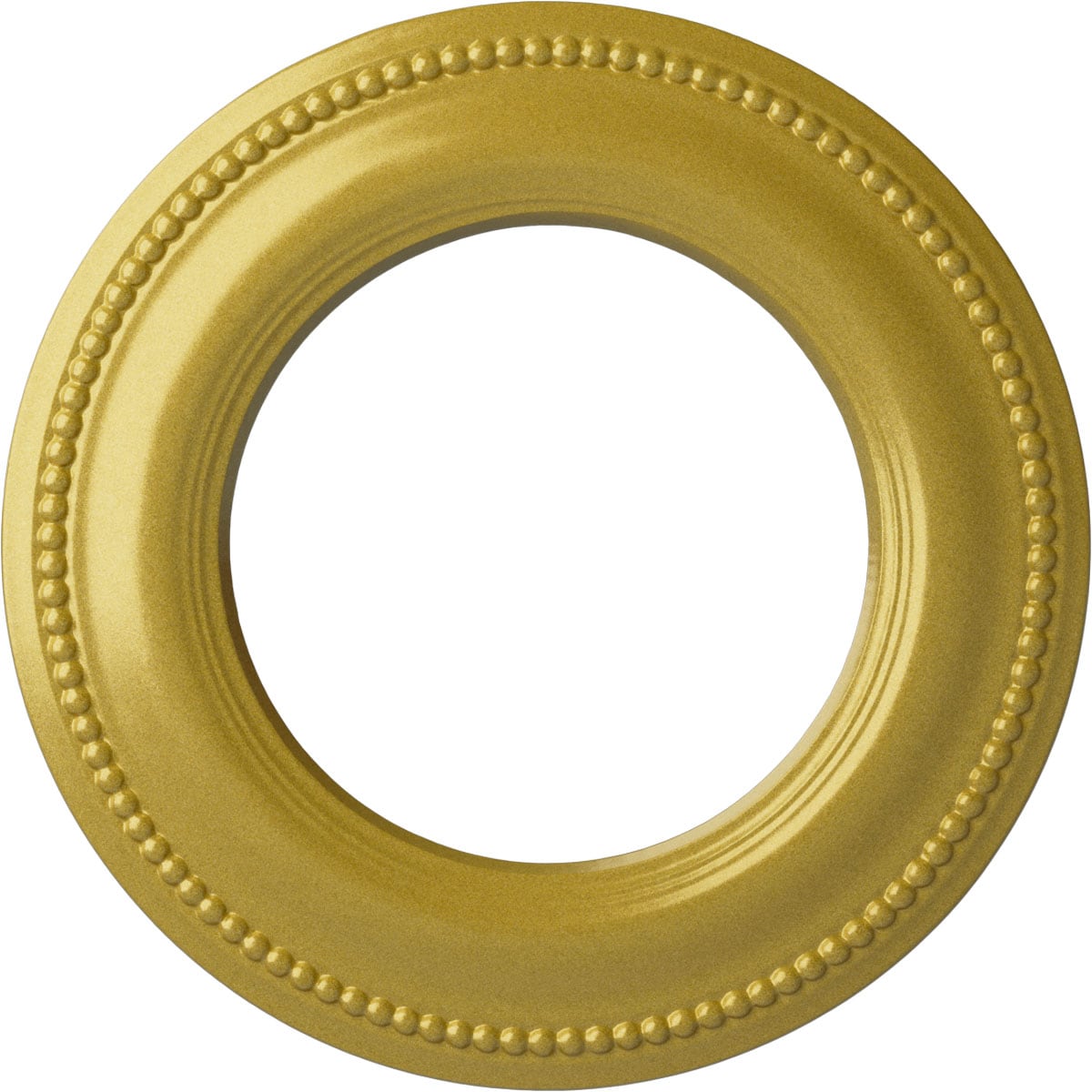 Ekena Millwork CM13BRRGS Bradford Classic 13-in W x 13-in L Painted Rich Gold Polyurethane Whole Ceiling Medallion
