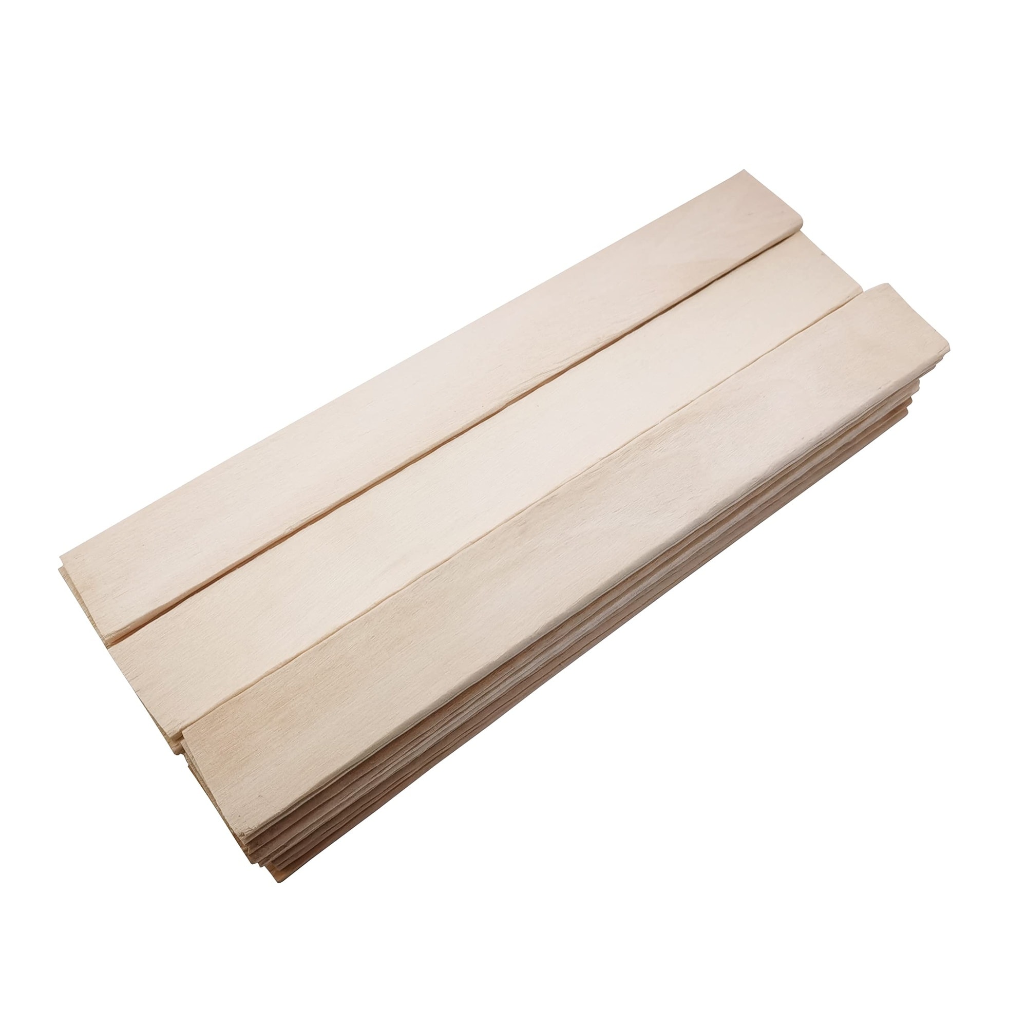 Etokfoks  8 in x 1 in x 20 cm Natural Wood Jumbo Craft Sticks 50 pcs for Arts Crafts DIY School Projects