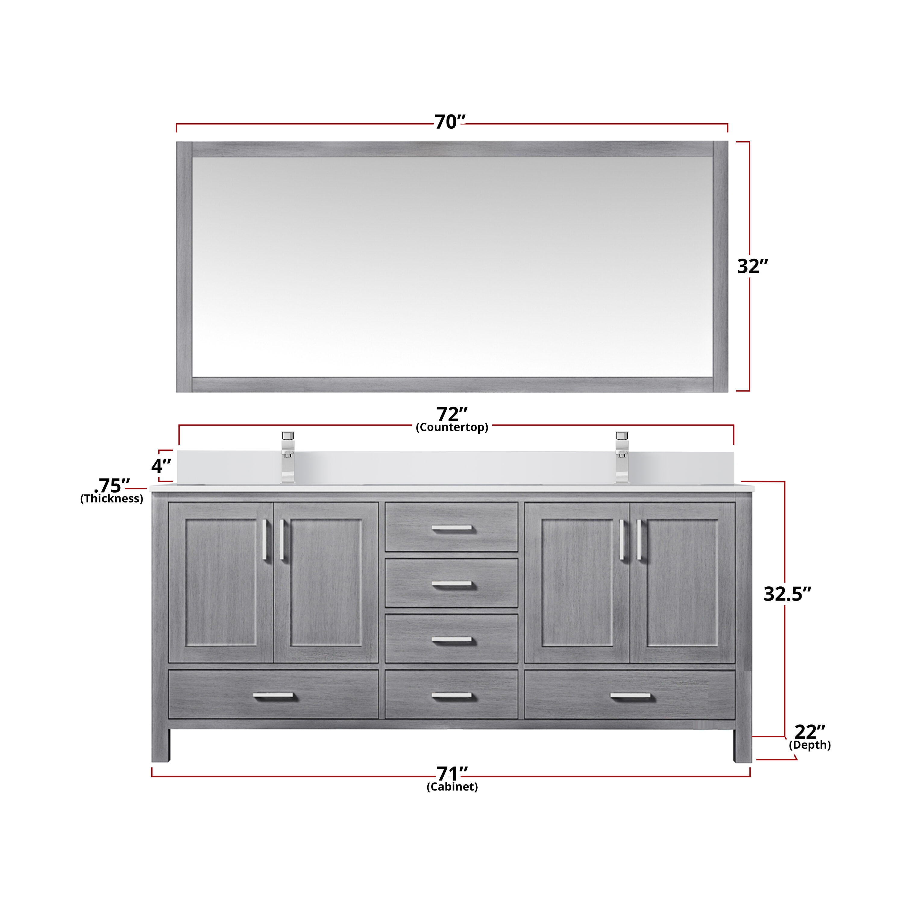 Lexora LJ342272DD00000 vanities - View #4