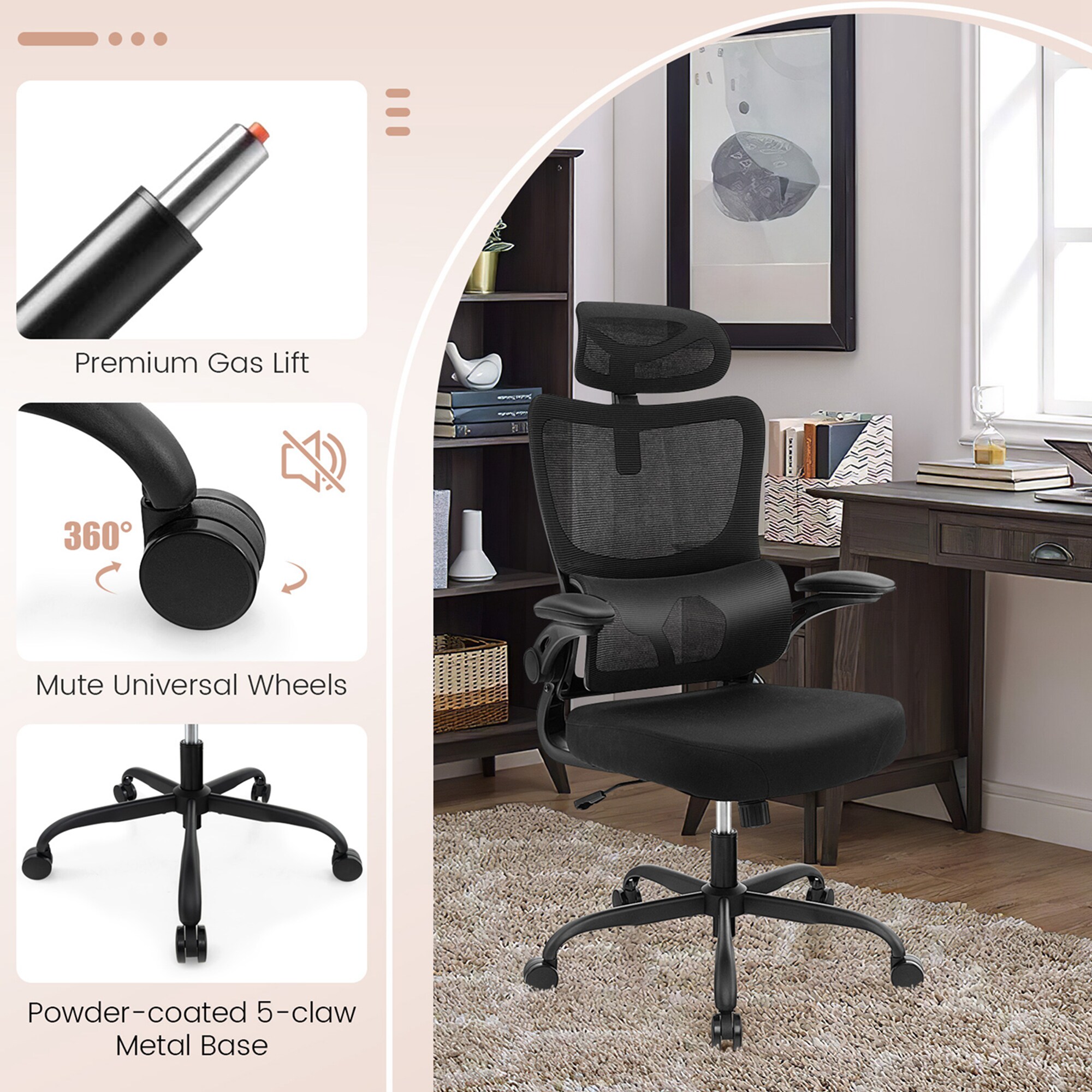 Costway HCST01502 Office-Chairs - View #5