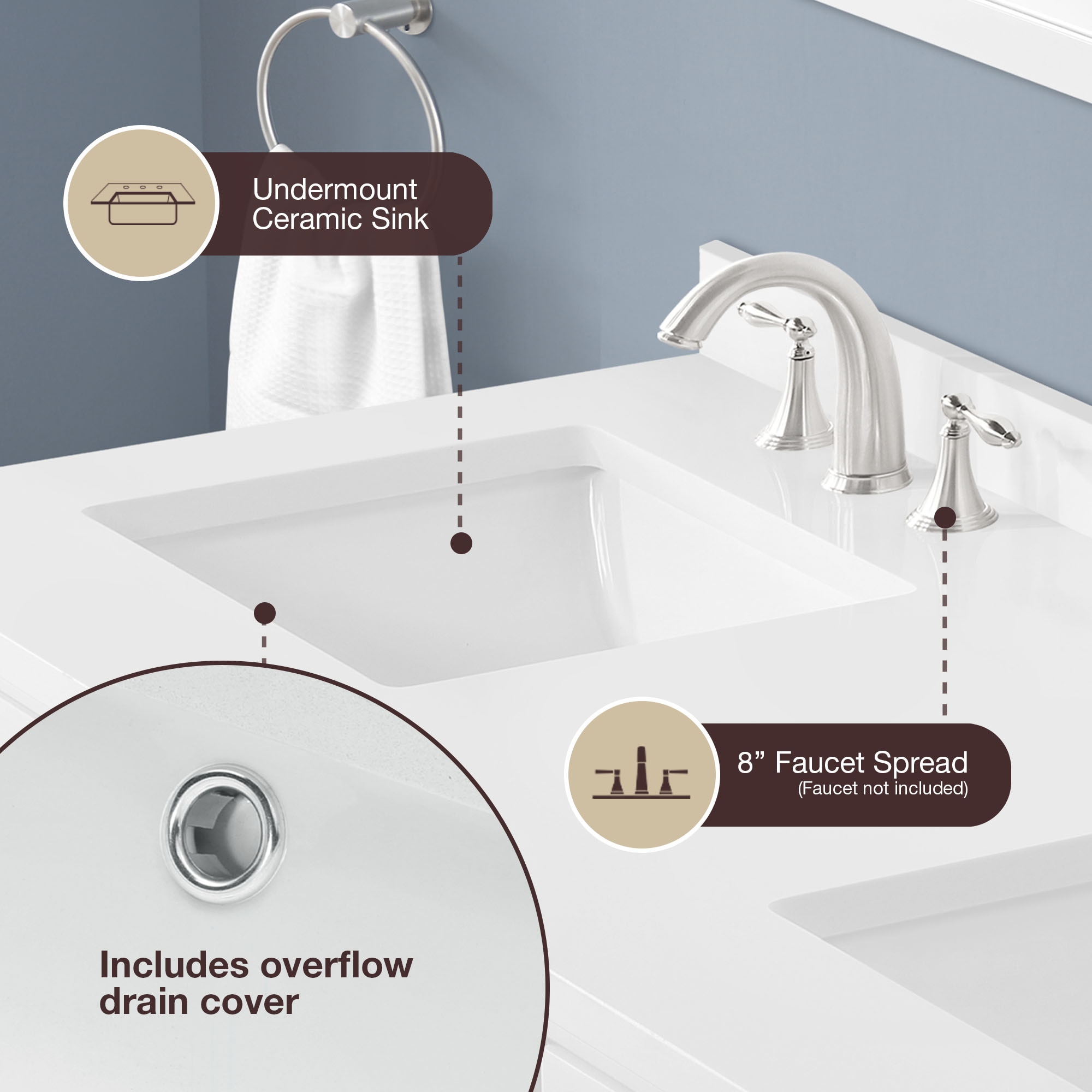 allen + roth FELIX-60W Bath-Vanity-Combo - View #6