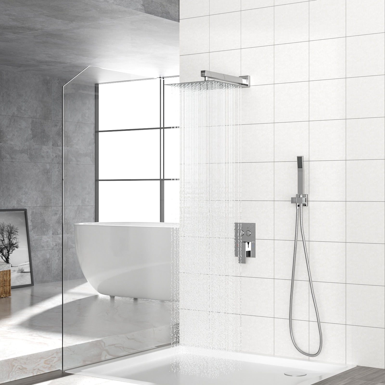 WELLFOR FH75010-ORB Showerhead-Bar-Panels - View #2
