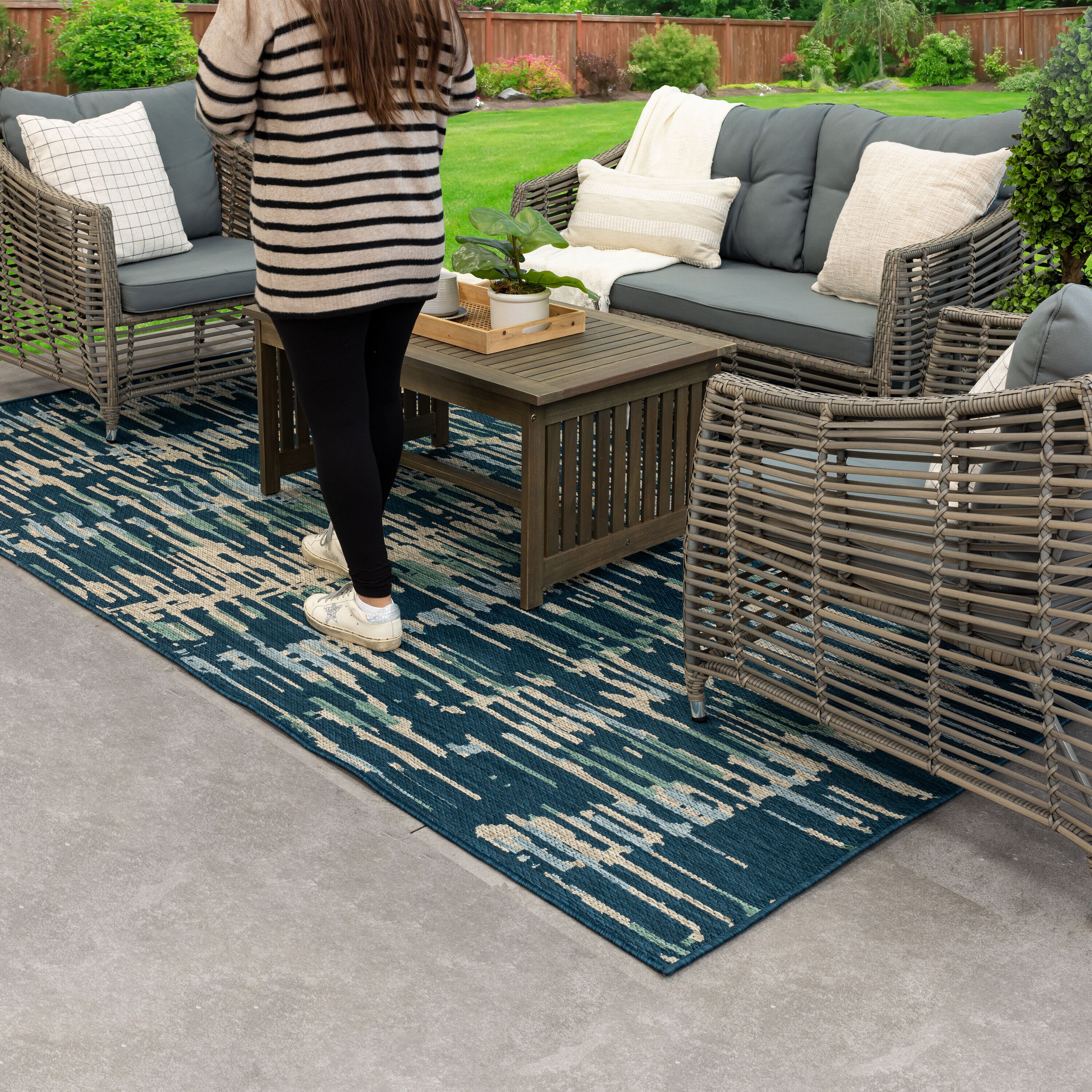 allen + roth with STAINMASTER R1348 103 094120 rugs - View #14