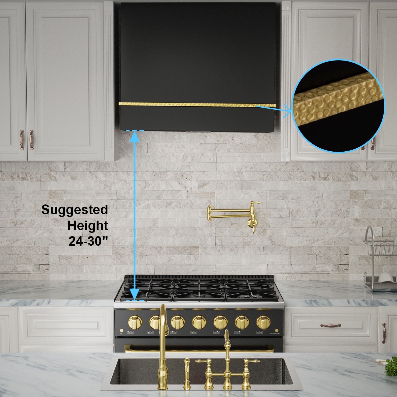 Akicon AK-HS36HA-JBG Wall-Mounted-Range-Hoods - View #4