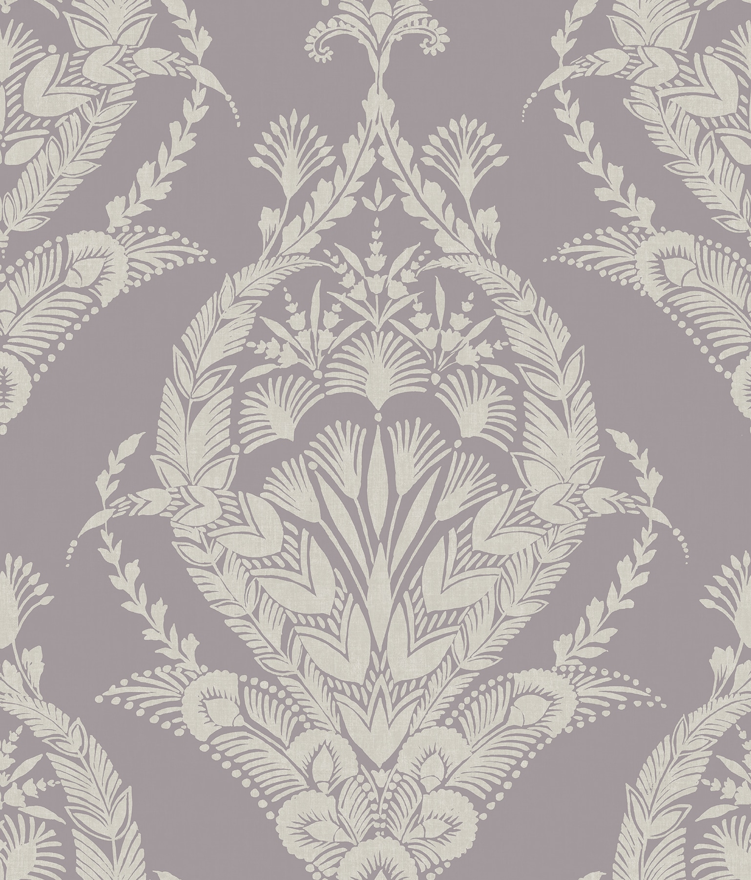 A-Street Prints 4120-26820 56.4-Sq. Feet Purple Non-woven Damask Unpasted Wallpaper